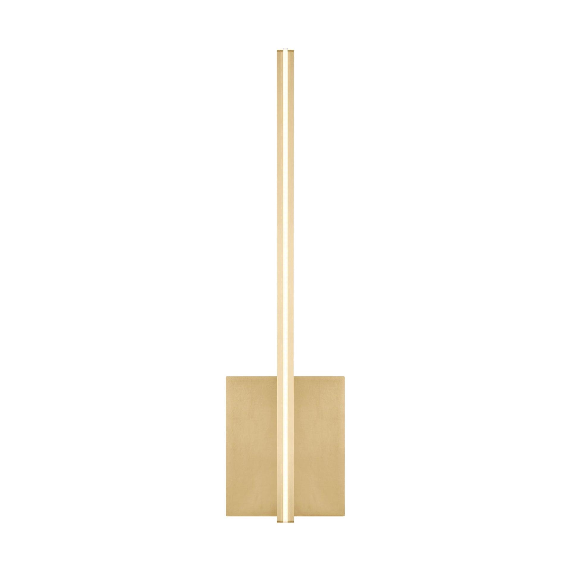 Natural Brass Minimalist LED Wall Sconce