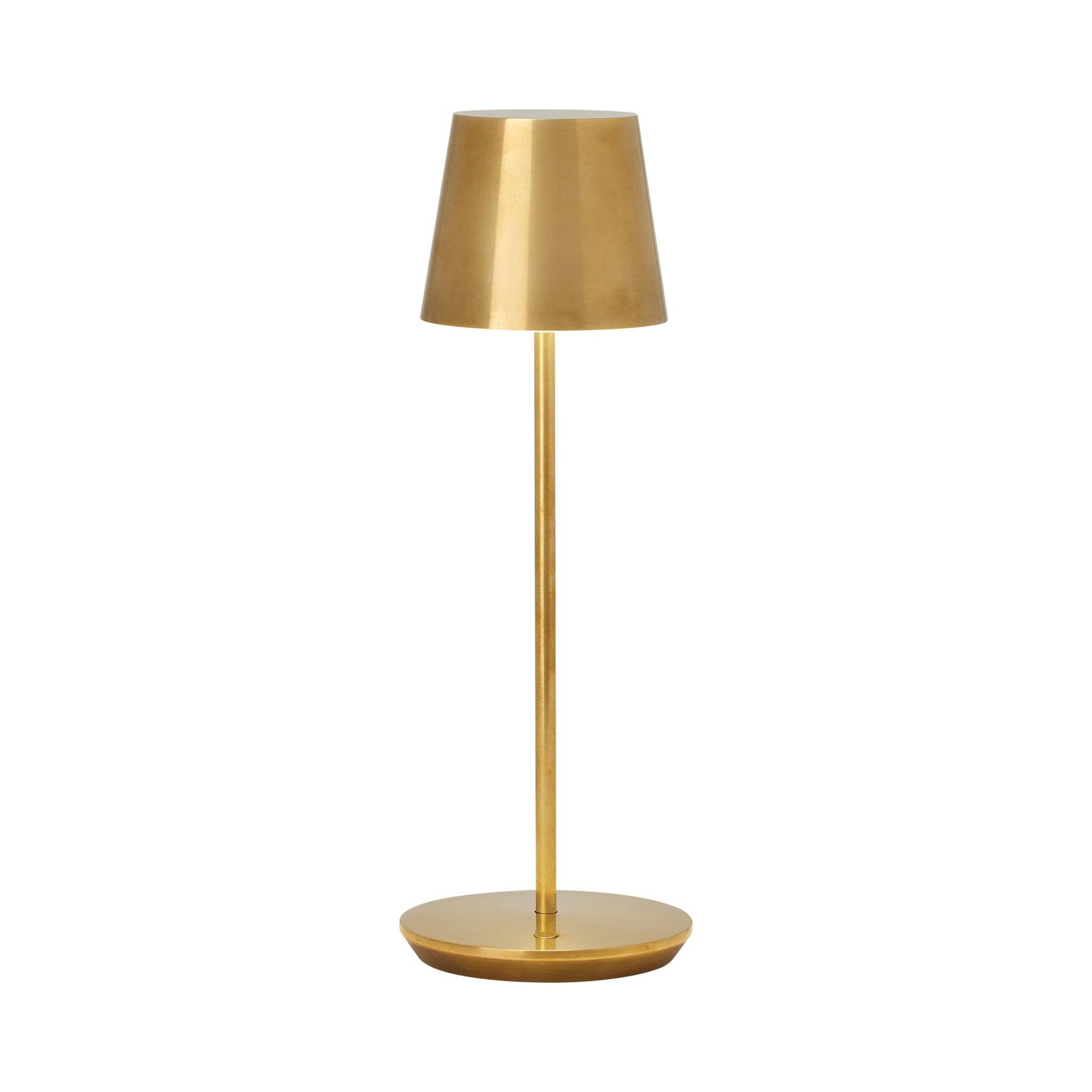 Carla Cordless Table Lamp - Brass