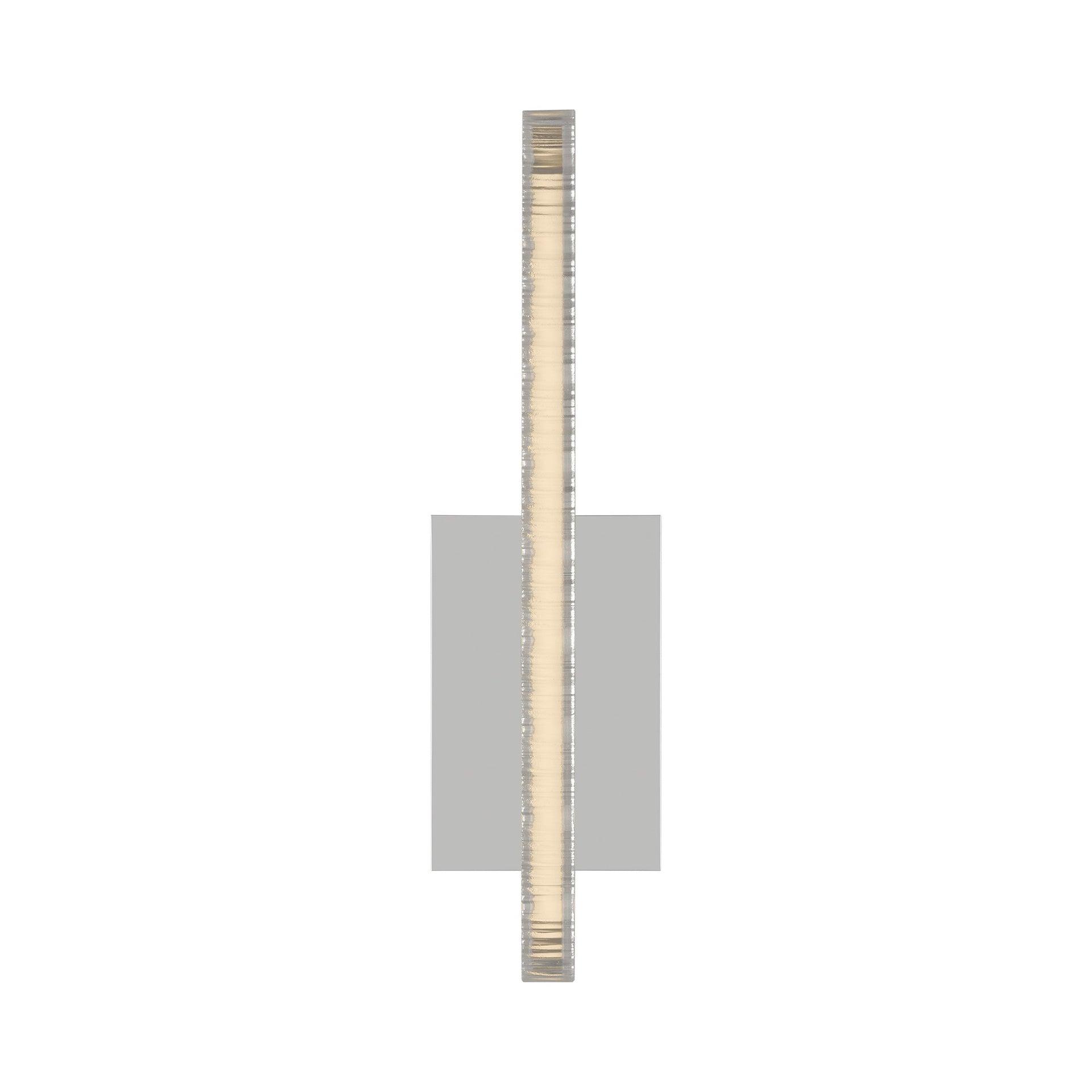 Polished Nickel Crystal LED Outdoor Wall Sconce