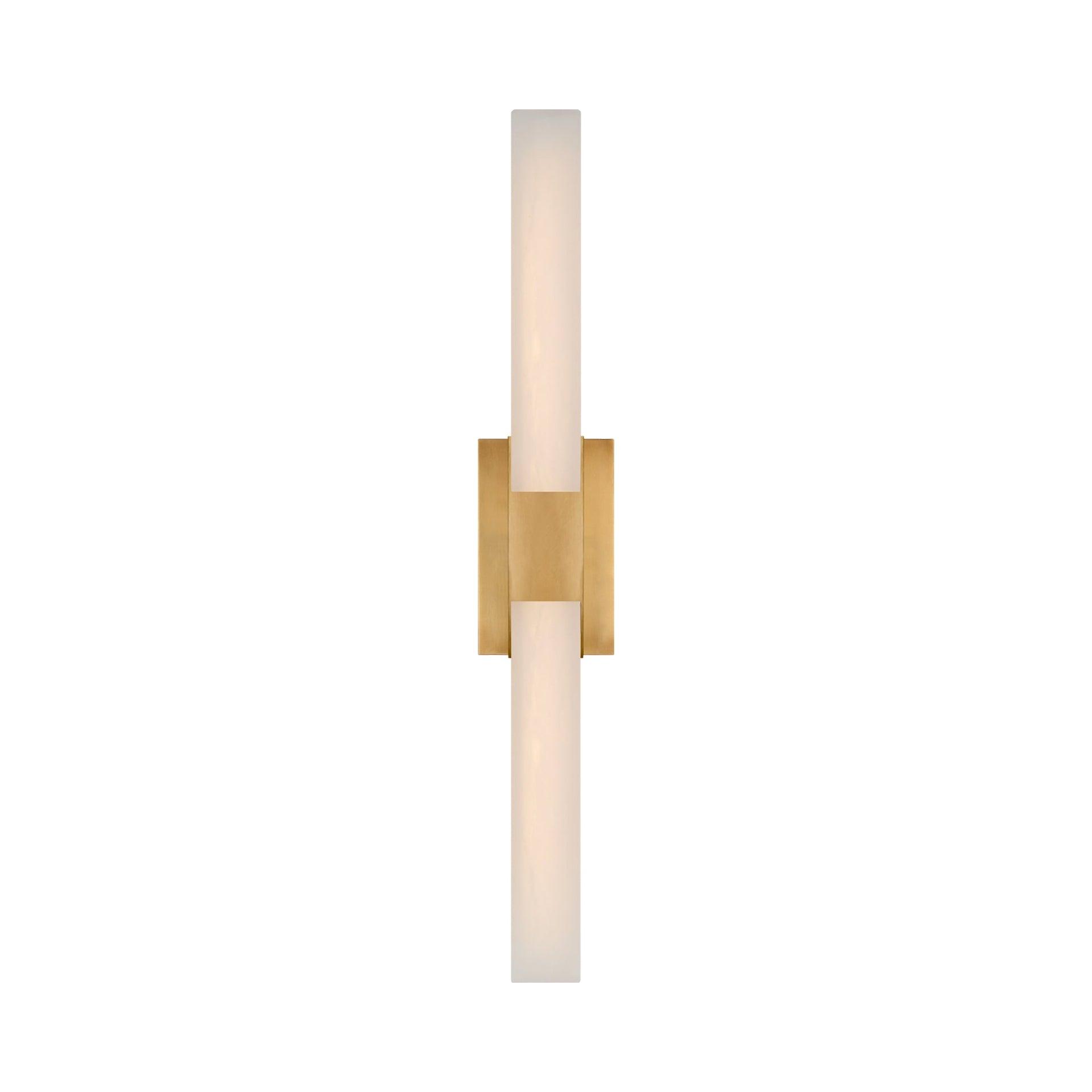 Alabaster Panel Bronze Outdoor Sconce 9.5" Height by Kelly Wearstler