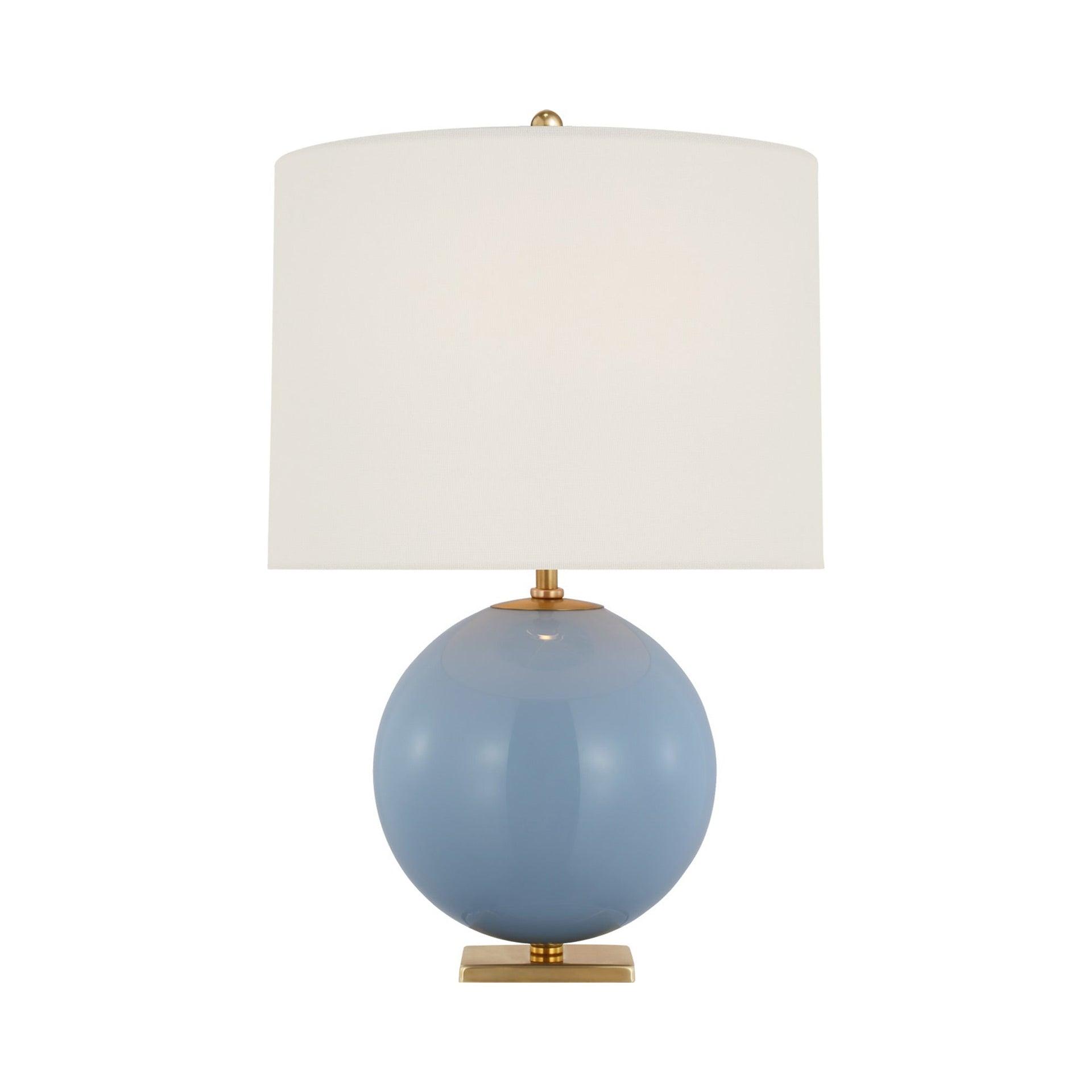 Adjustable Blue Painted Glass Outdoor Table Lamp