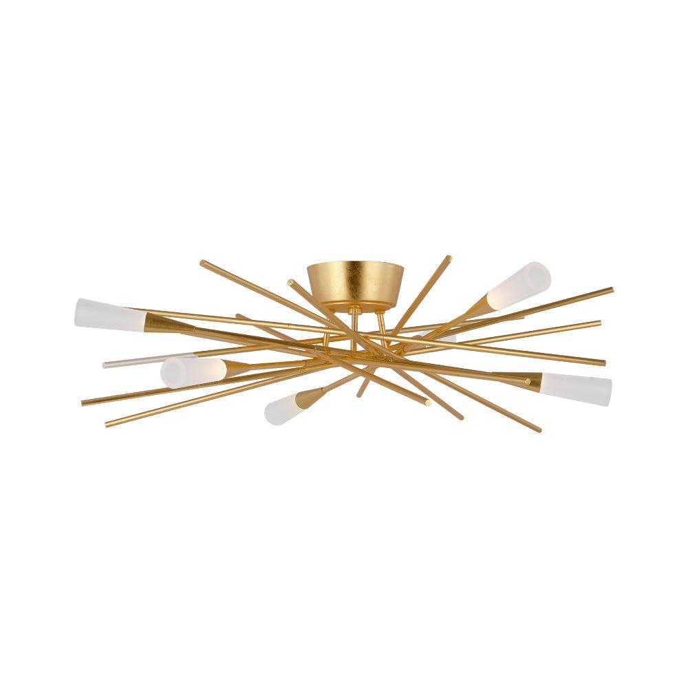 Stellar Gild 28" Modern LED Semi Flush Mount Light