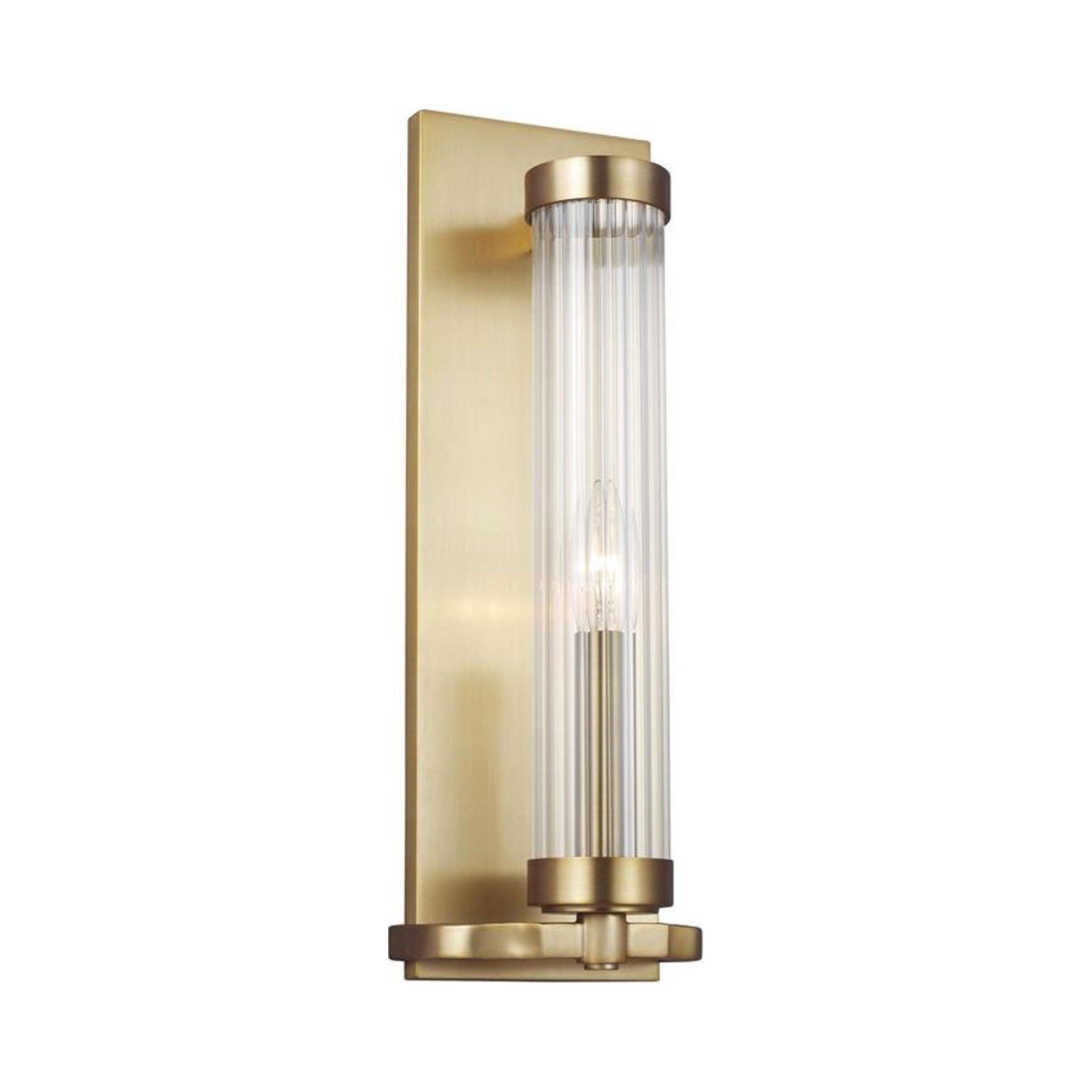 Everly Quinn Steel Corner Wall Light