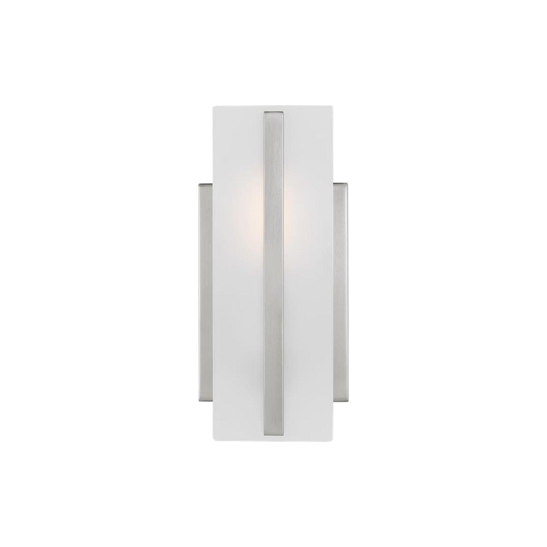 Dex Brushed Nickel LED Wall Sconce with Satin Etched Glass