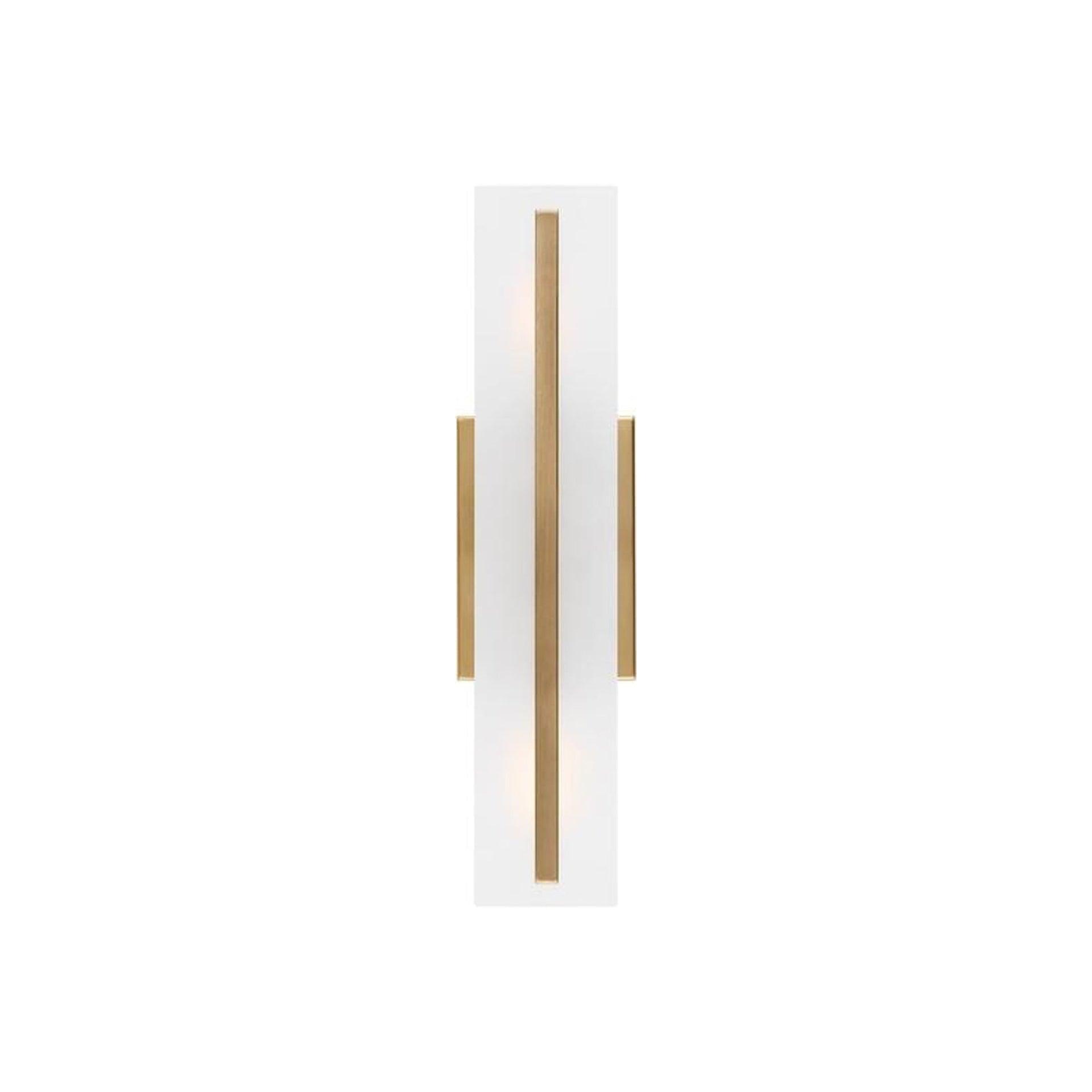 Dex Satin Brass Energy Star 2-Light Vanity with Etched Glass