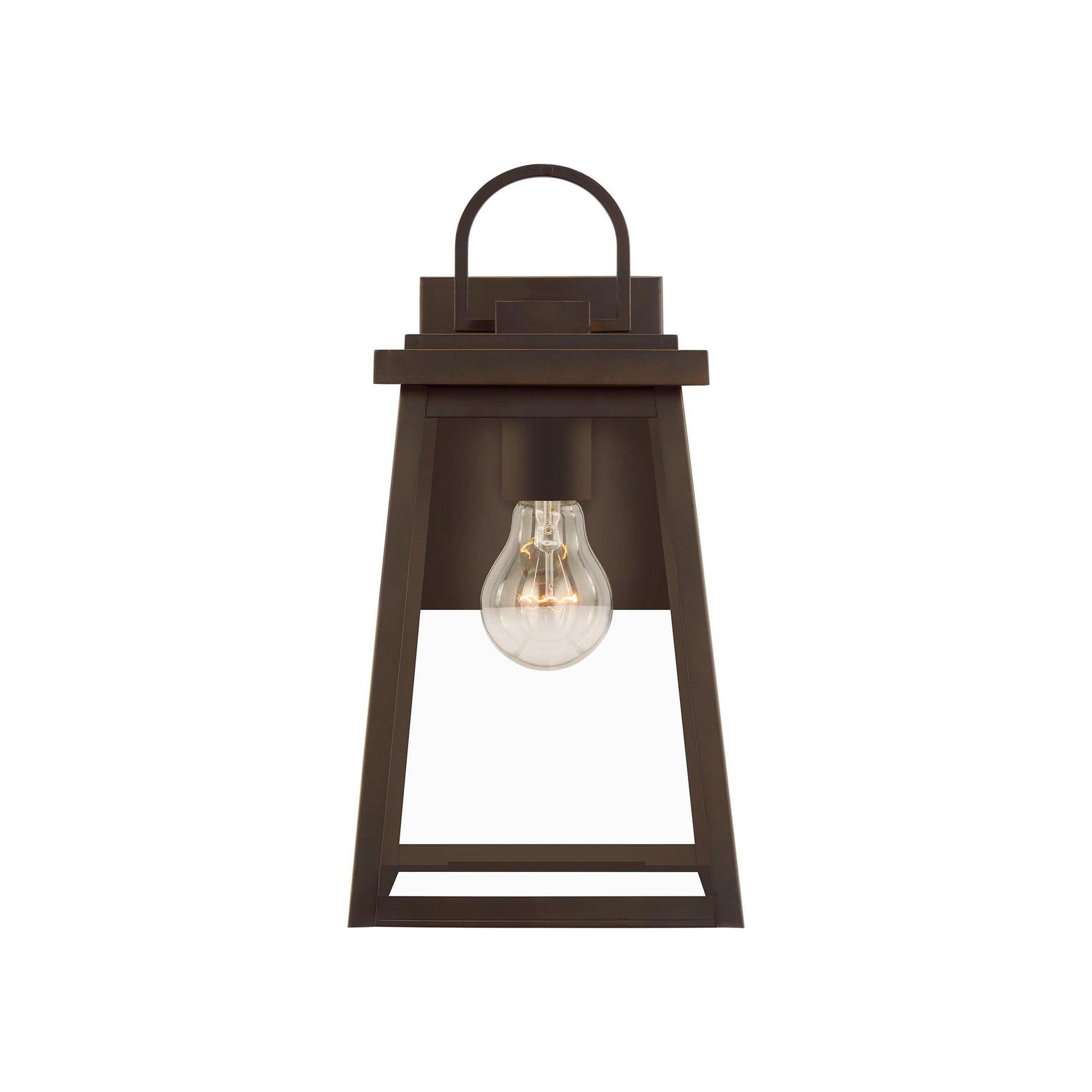 Generation Lighting Founders 1 -Light 14.25-in H Antique Bronze Hardwired Outdoor Wall Light