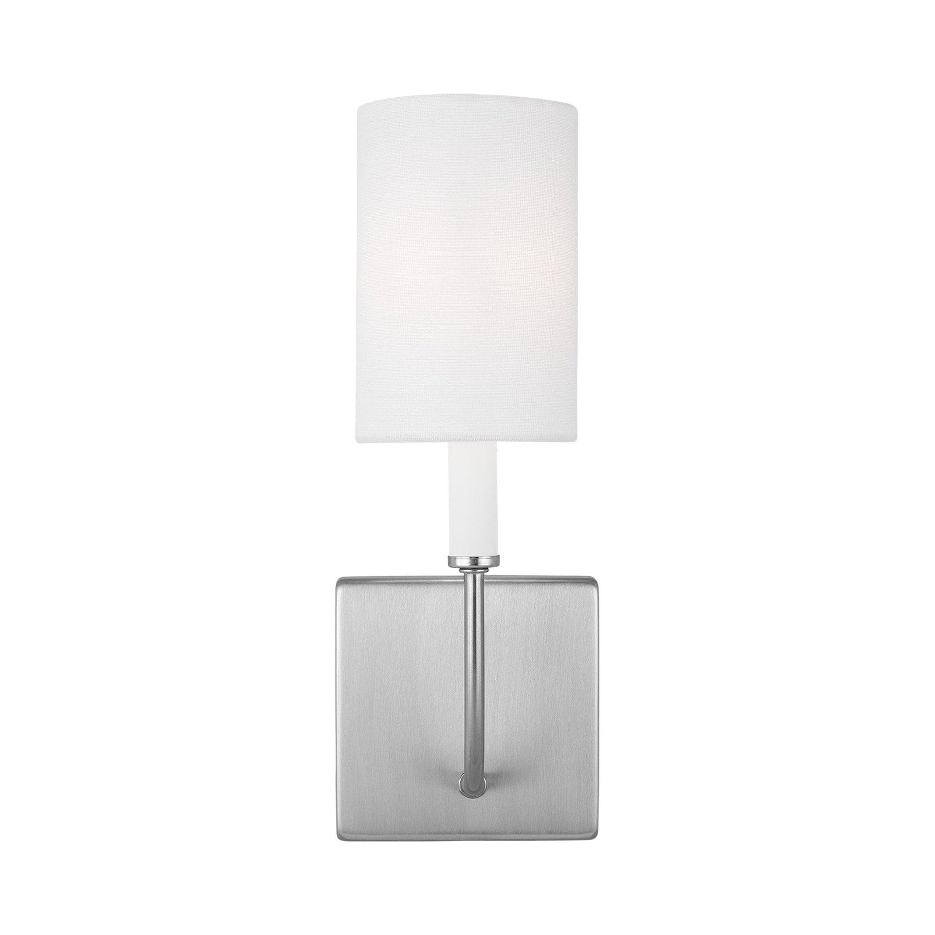 Greenwich Brushed Nickel LED Bath Wall Sconce with Cream Accents