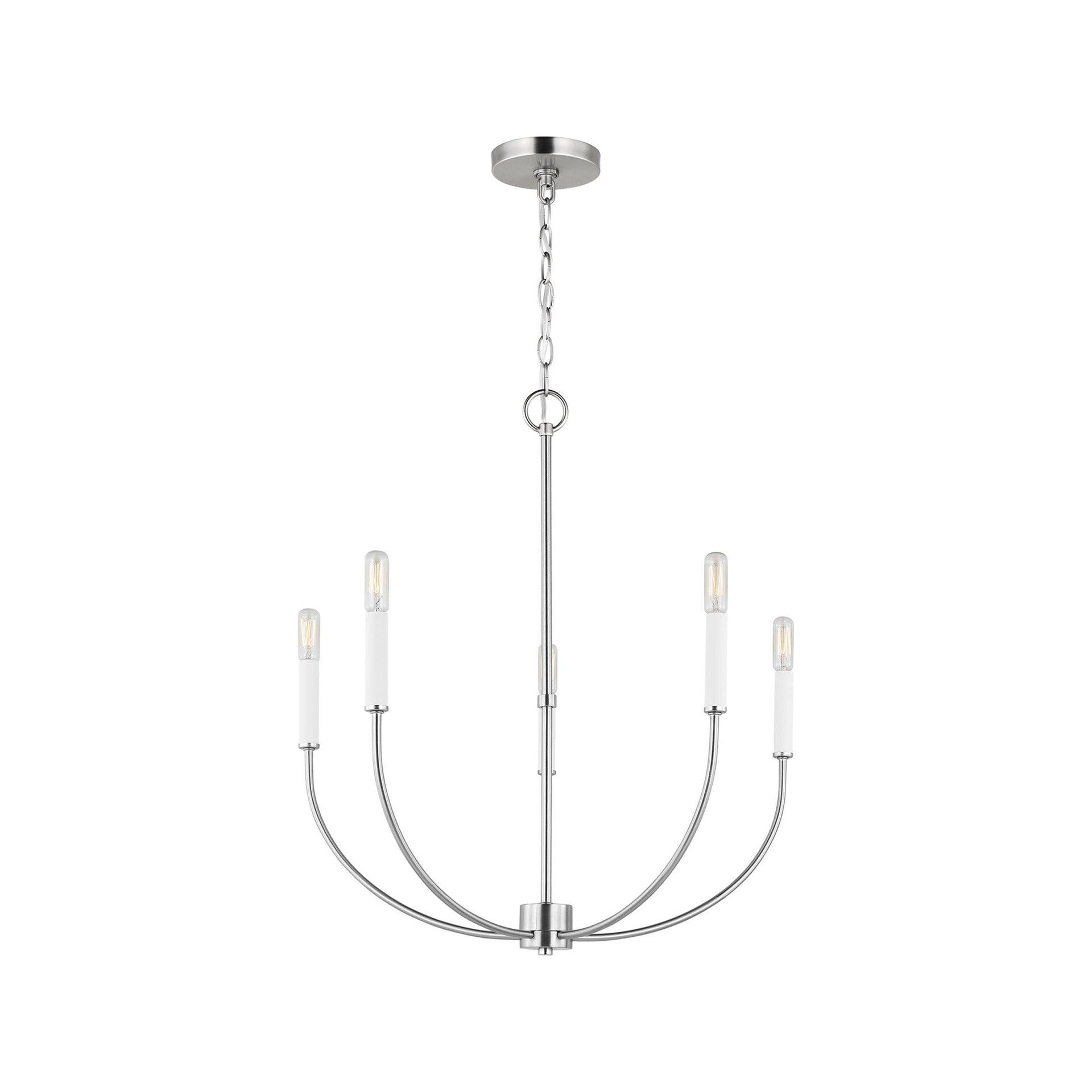 Greenwich 5-Light Brushed Nickel Candle Chandelier