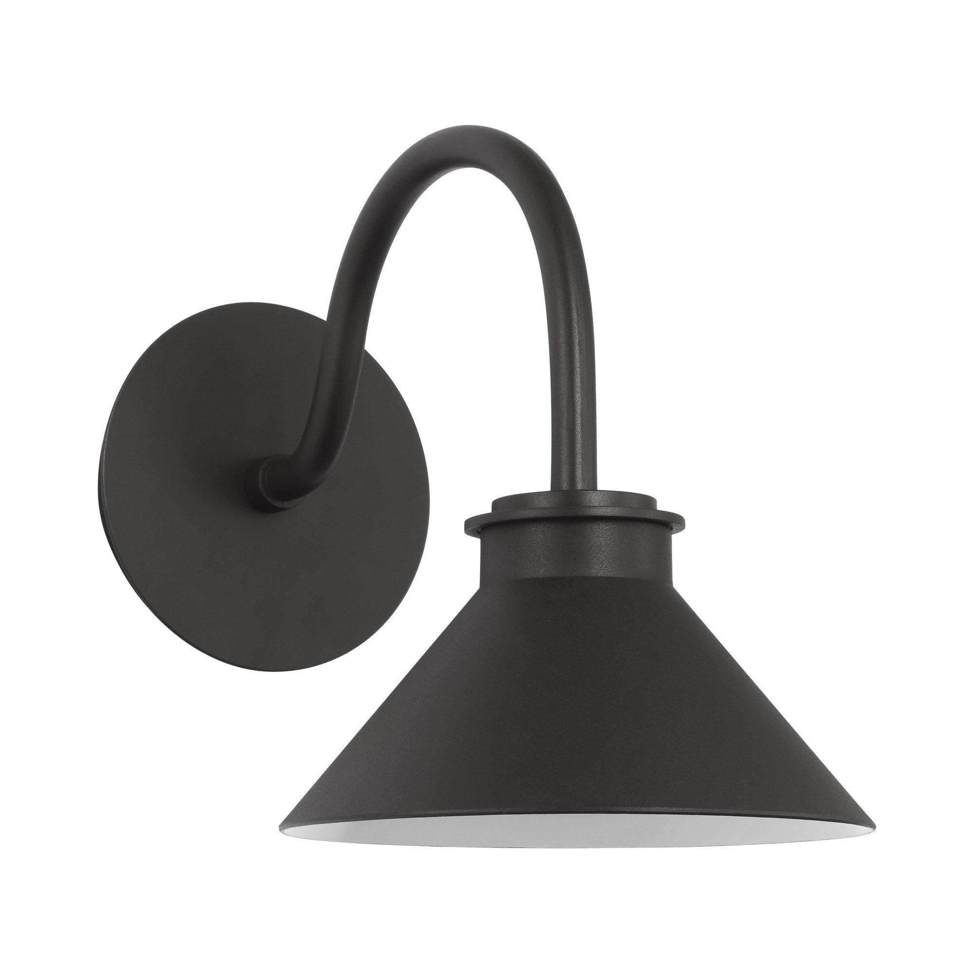 Textured Black Metal LED Barn Light Wall Lantern