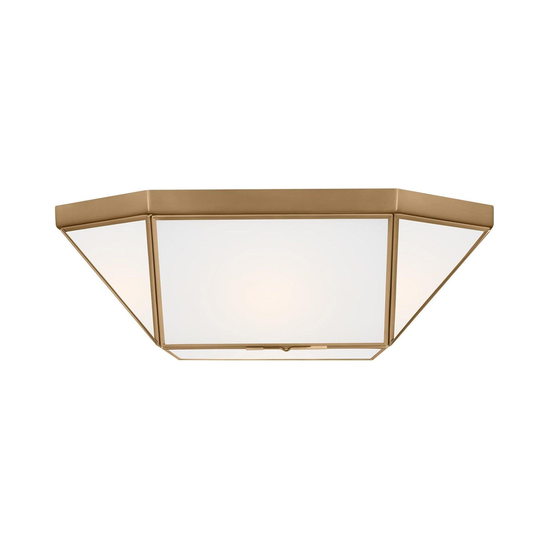 Morrison Satin Brass 15.5" LED Indoor/Outdoor Flush Mount