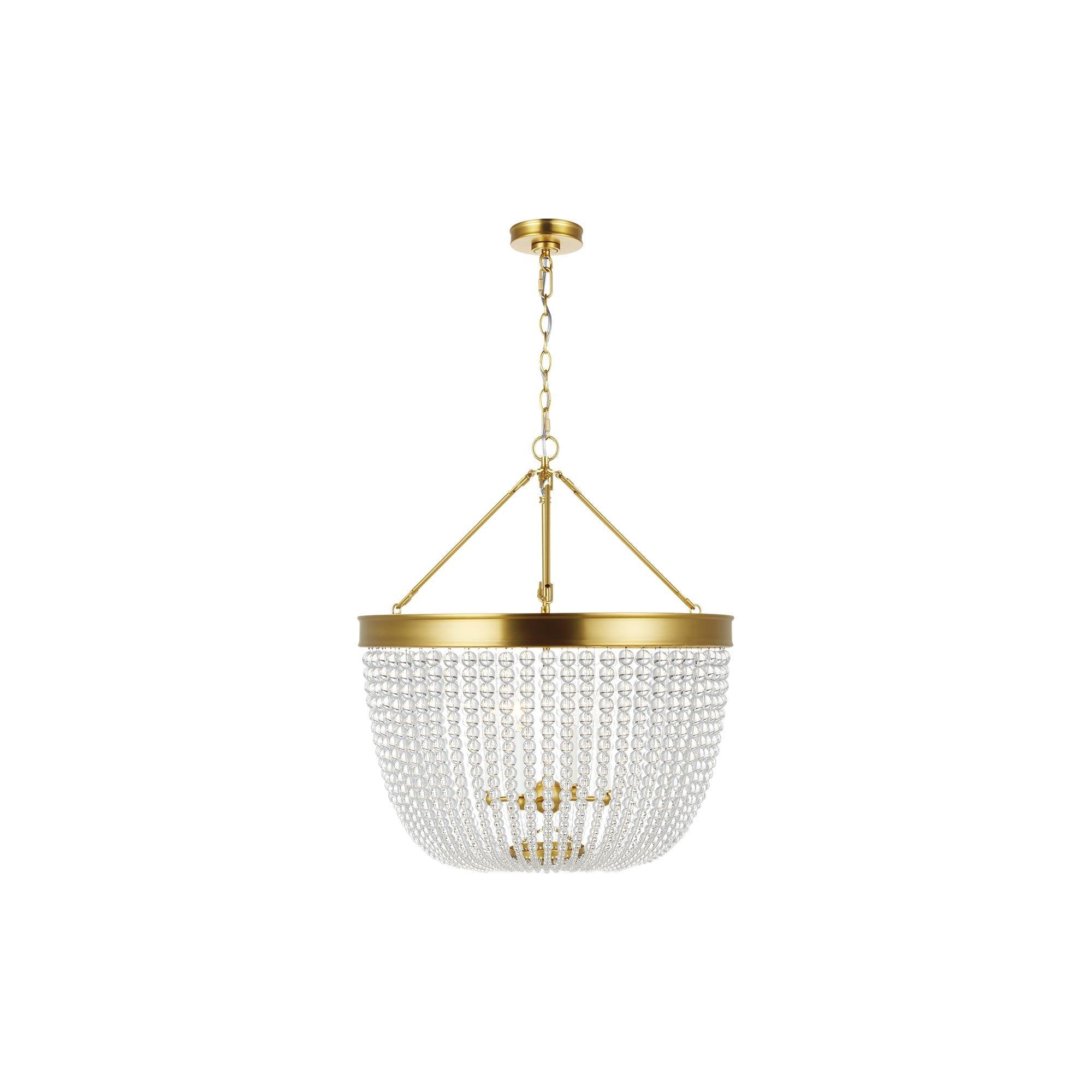 Carina 4 - Light Burnished Brass Unique/Statement Pendant