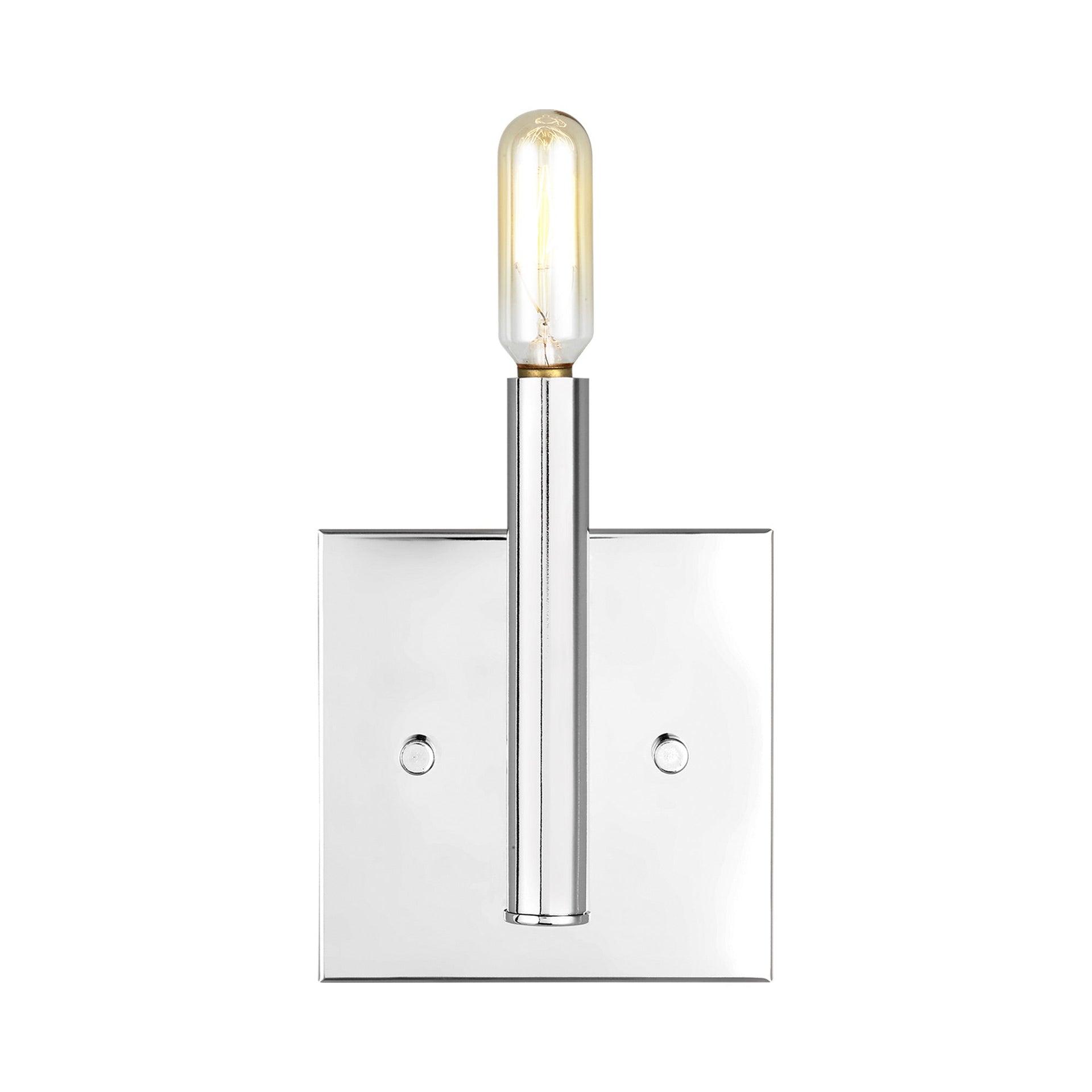 Chrome Direct Wired Electric Outdoor Wall Sconce