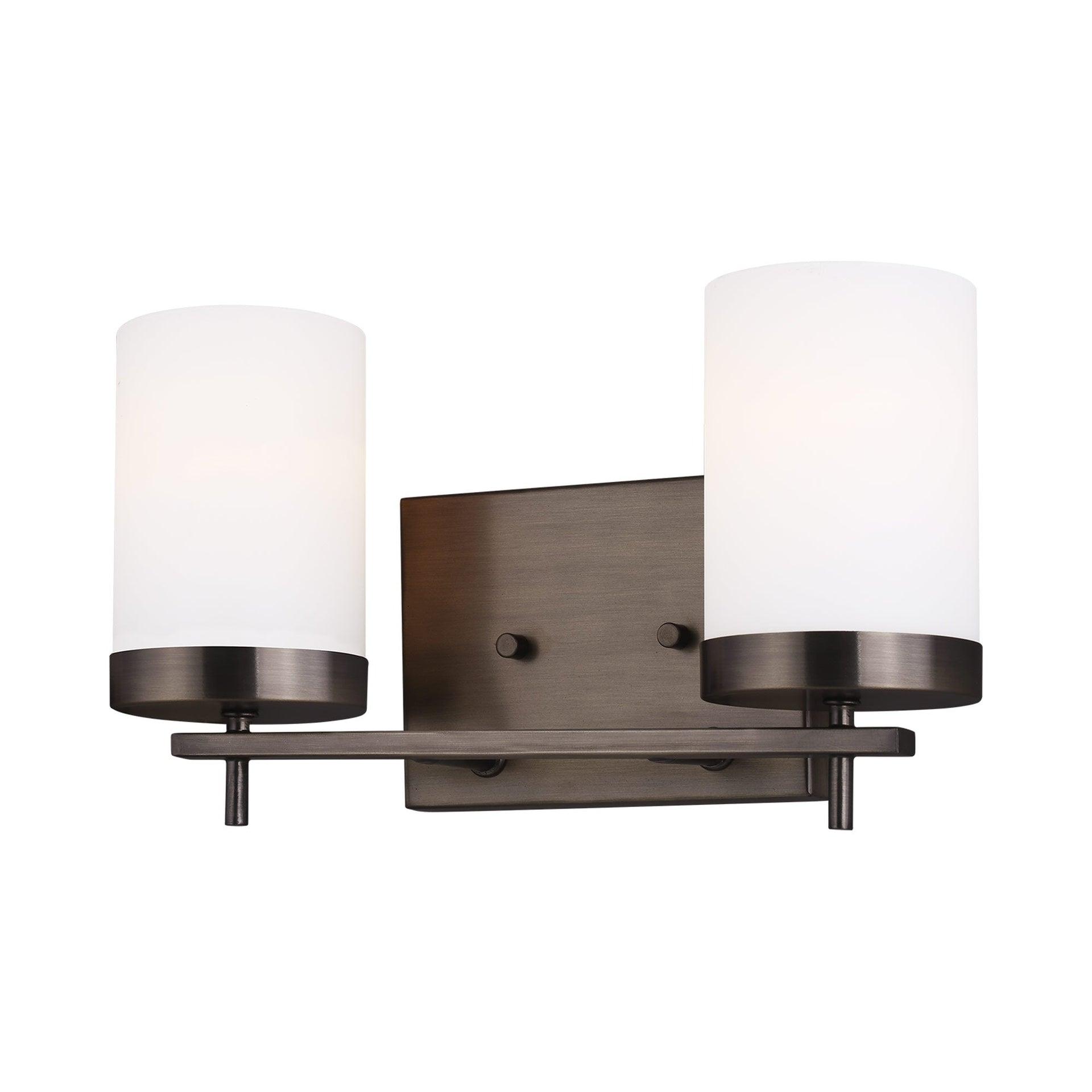 Generation Lighting Zire 14-in 2 -Light Oil-rubbed Bronze Modern/contemporary Vanity light