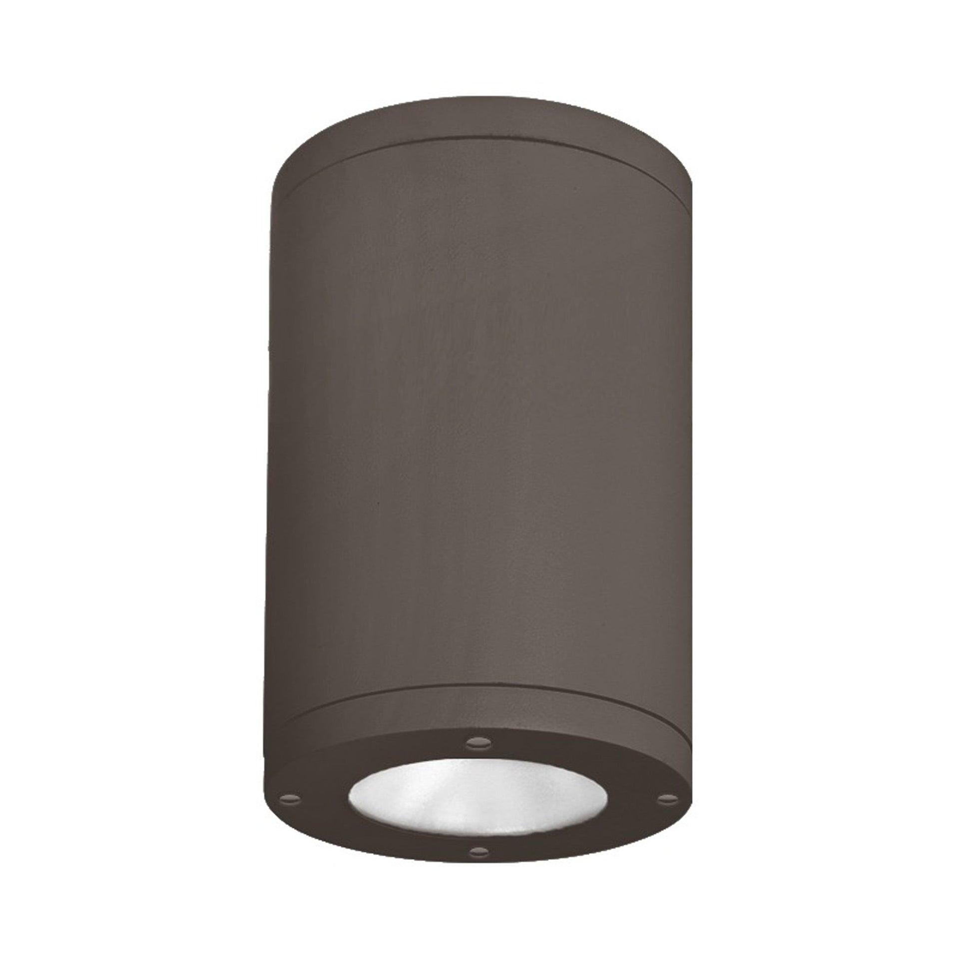 Modern Tube Architectural 5" Bronze Aluminum LED Flush Mount
