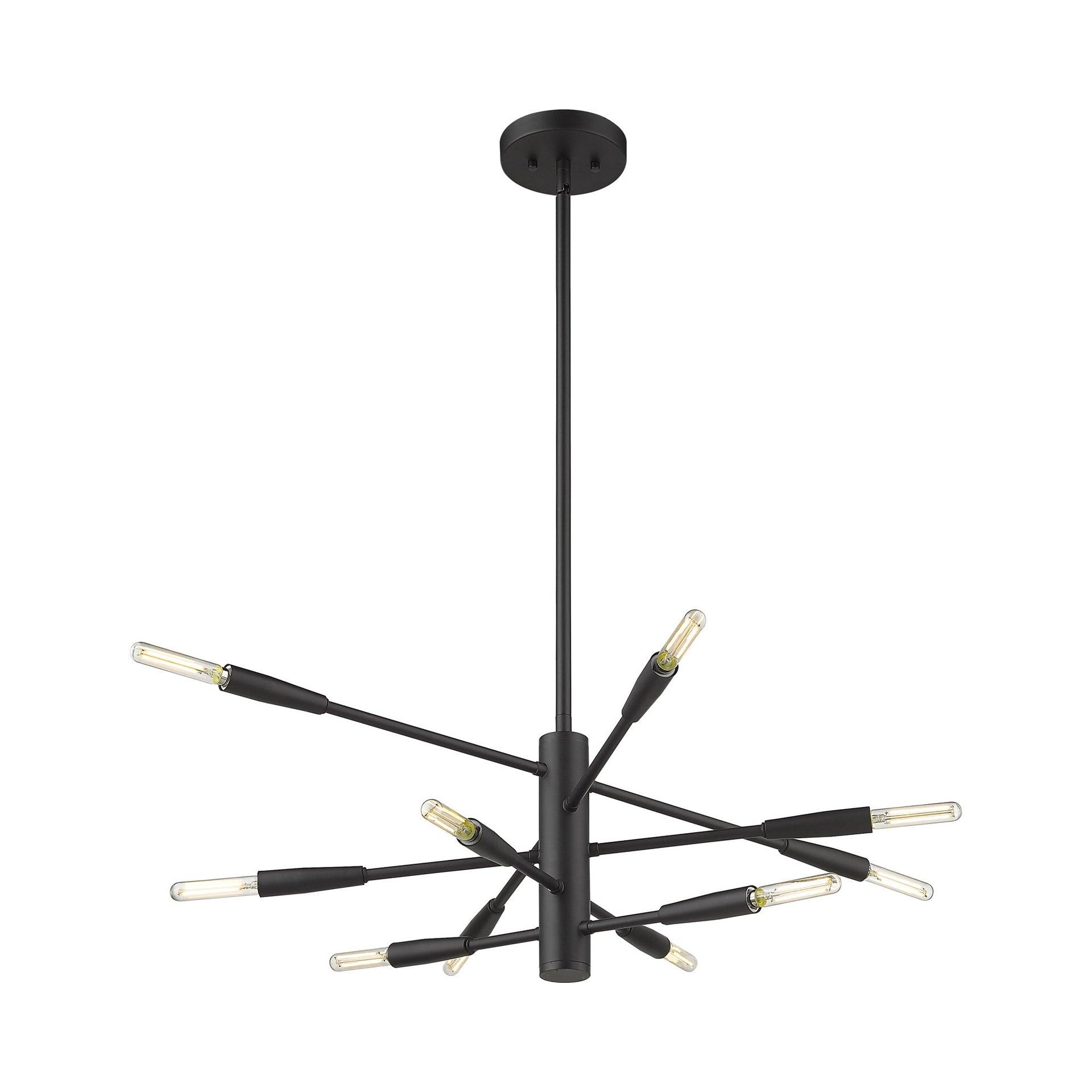 Z-Lite Ascension 10 - Light Chandelier in  Matte Black