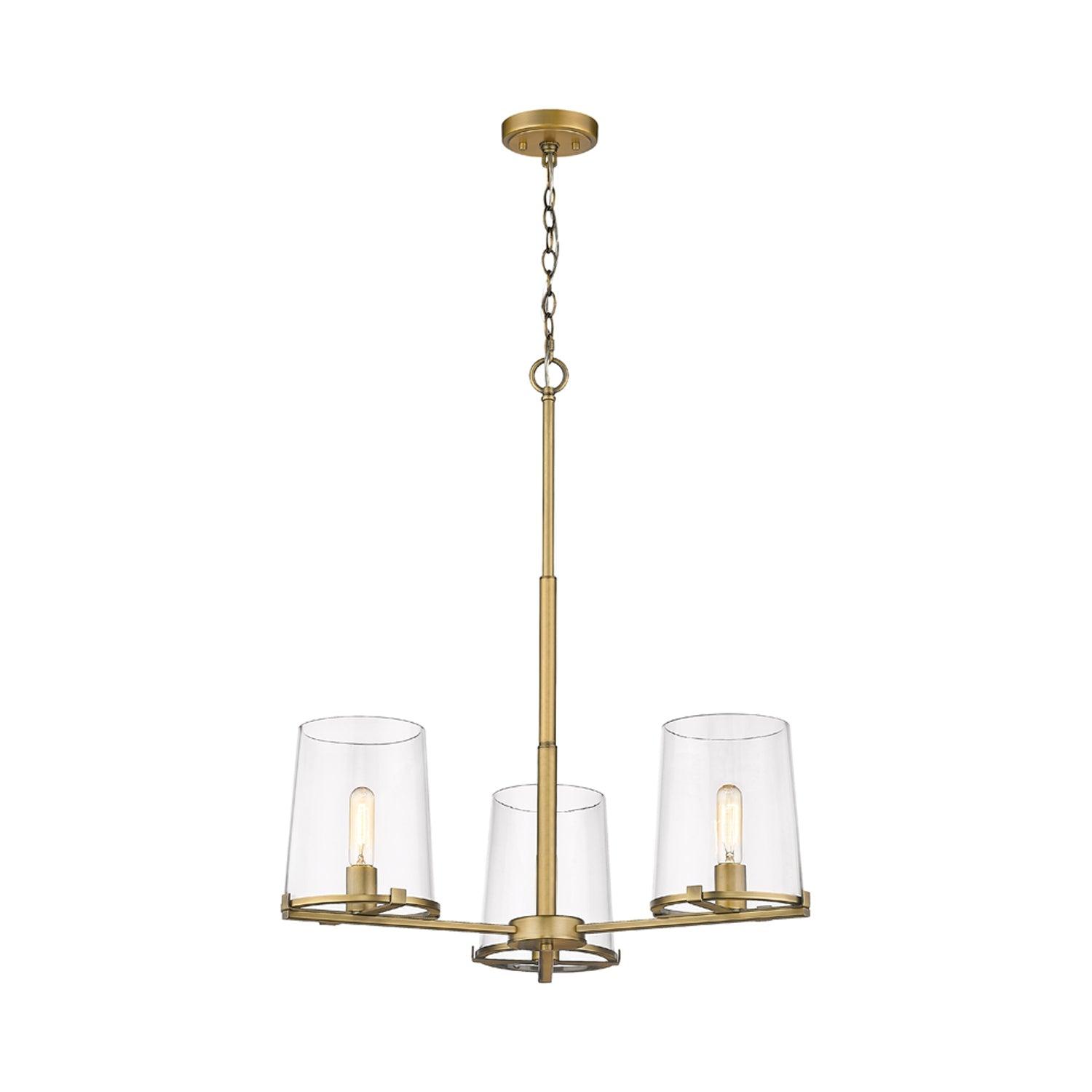 Z-Lite Callista 3 - Light Chandelier in  Rubbed Brass