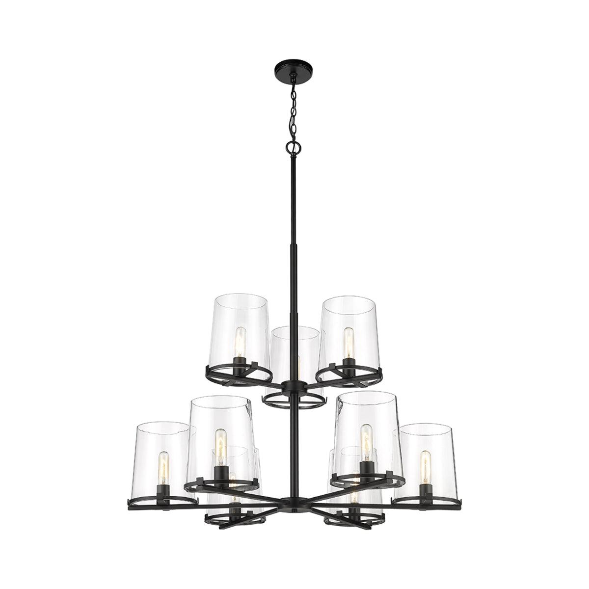 Z-Lite Callista 9 - Light Chandelier in  Matte Black