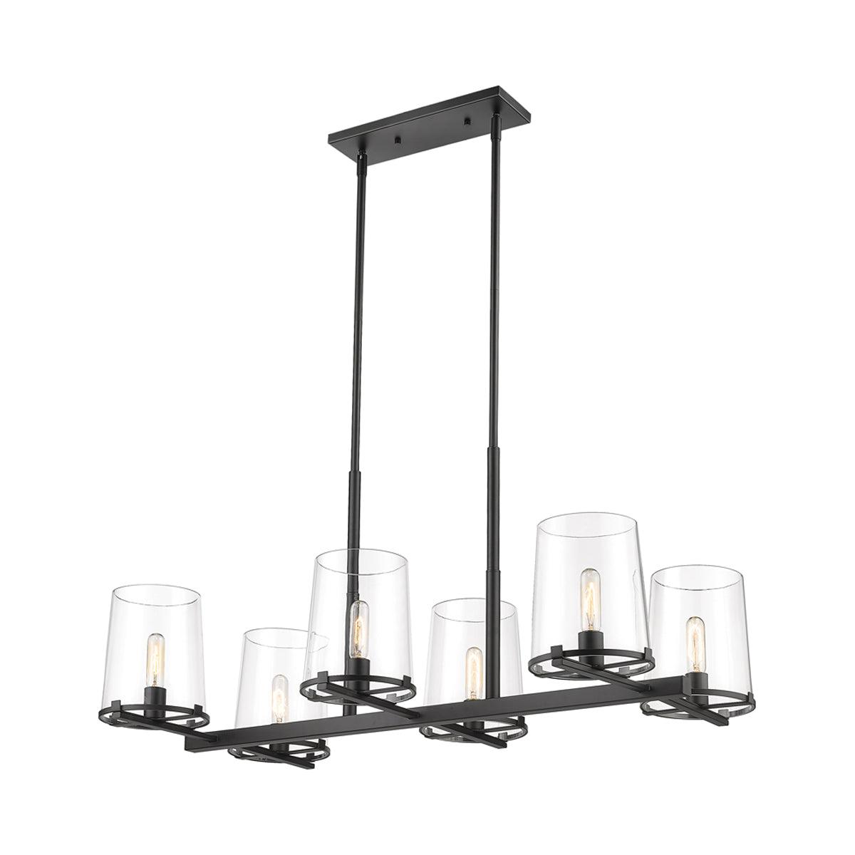 Z-Lite Callista 6 - Light Chandelier in  Matte Black