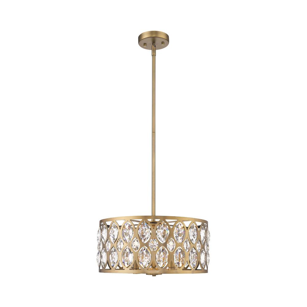 Z-Lite Dealey 5 - Light Chandelier in  Heirloom Brass