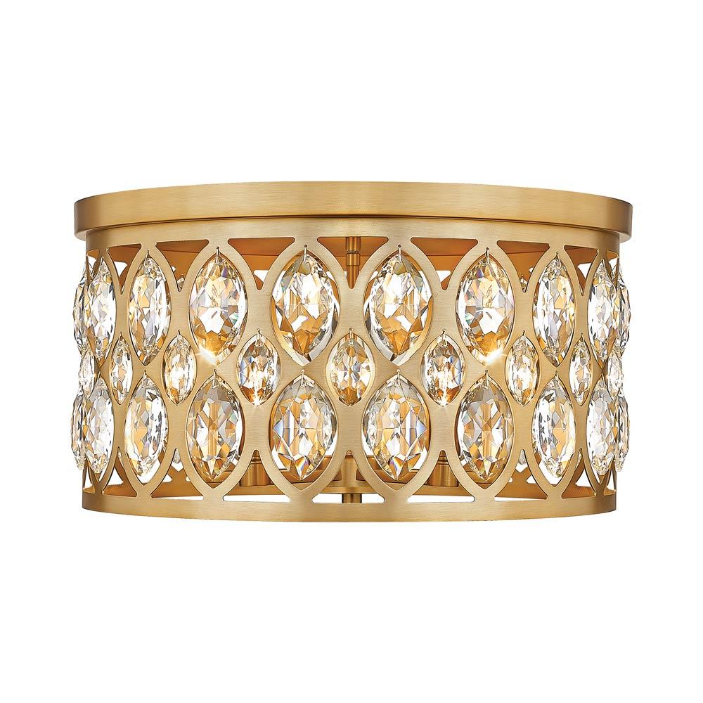 Z-Lite Dealey 5 - Light Flush Mount in  Heirloom Brass