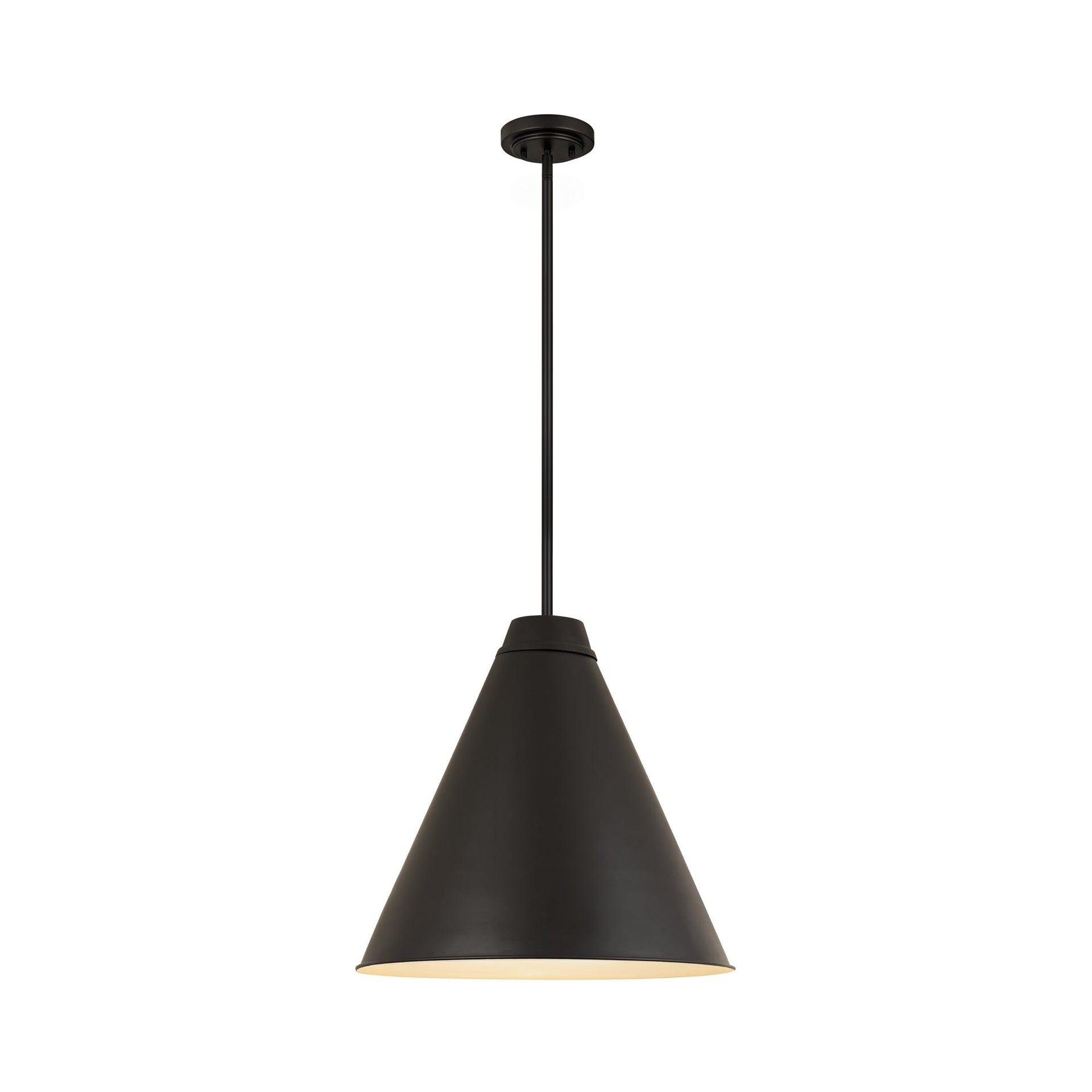 Z-Lite Eaton 1 - Light Pendant in  Matte Black