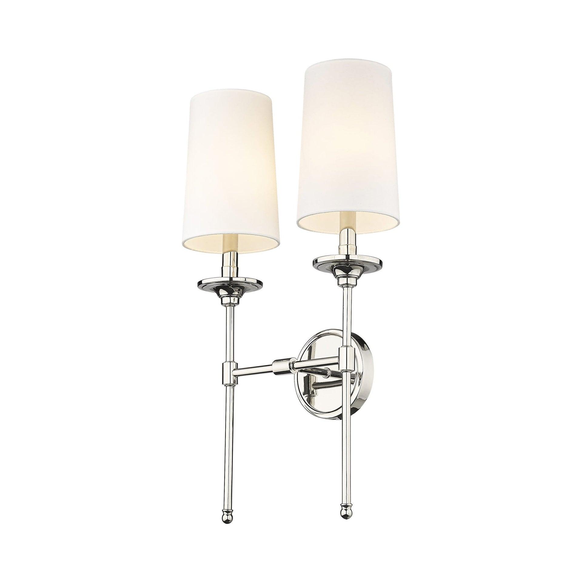 Z-Lite Emily 2 - Light Wall Light in  Polished Nickel