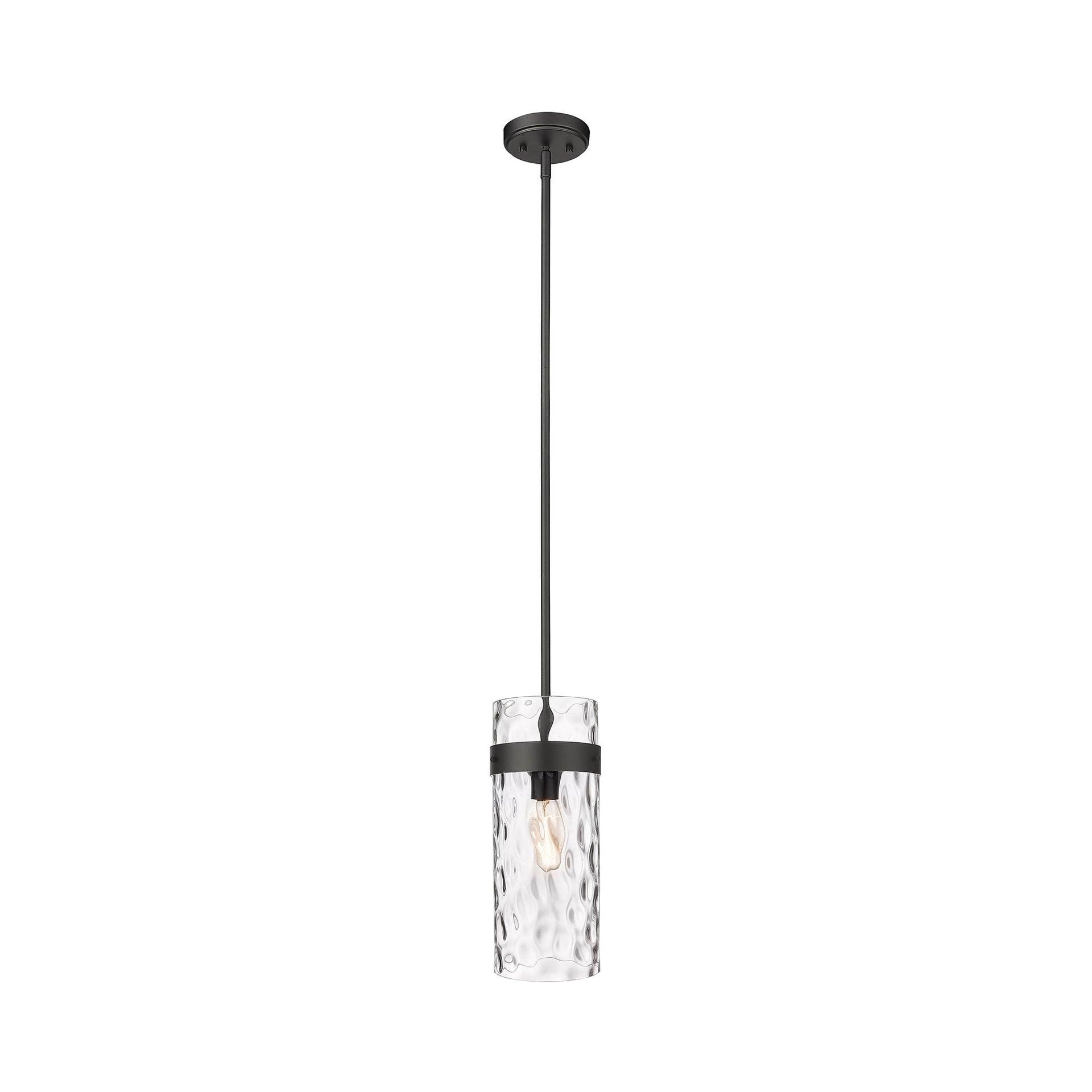 Z-Lite Fontaine 1 - Light Pendant in  Matte Black