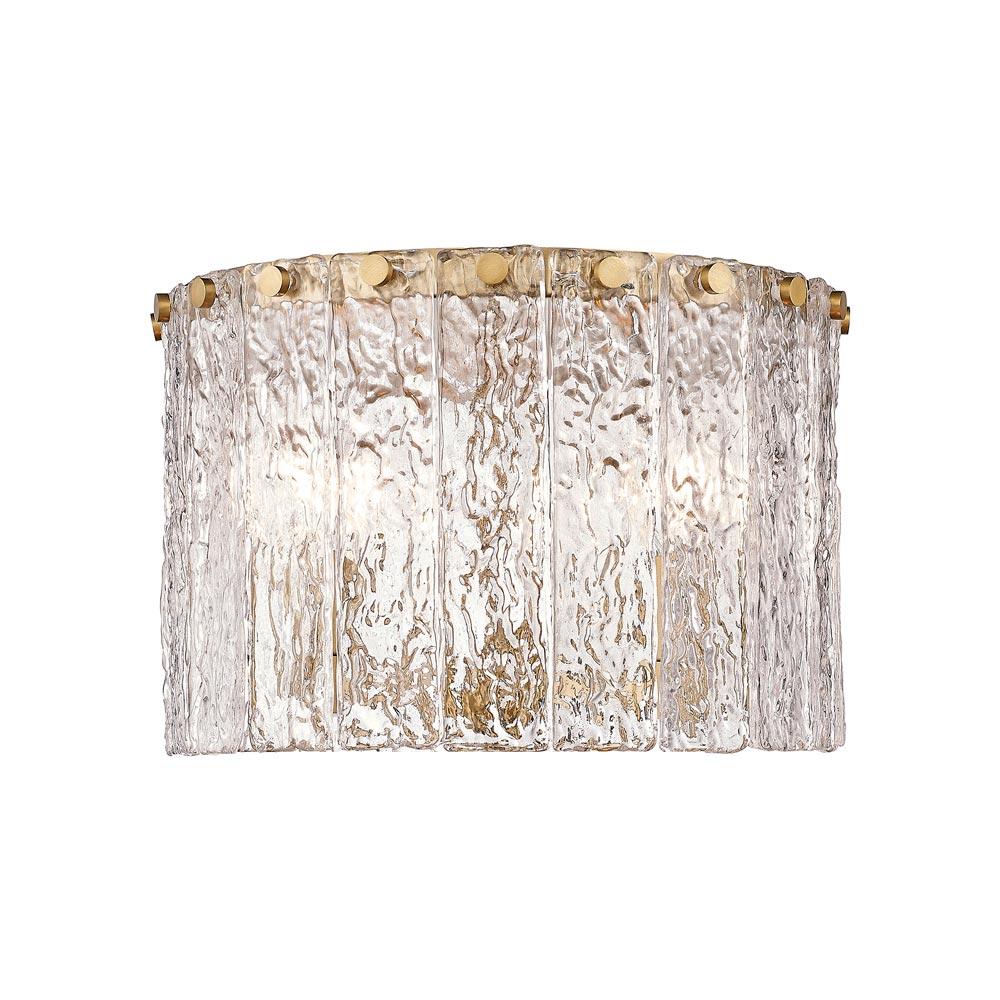 Z-Lite Glacier 3 - Light Flush Mount in  Modern Gold