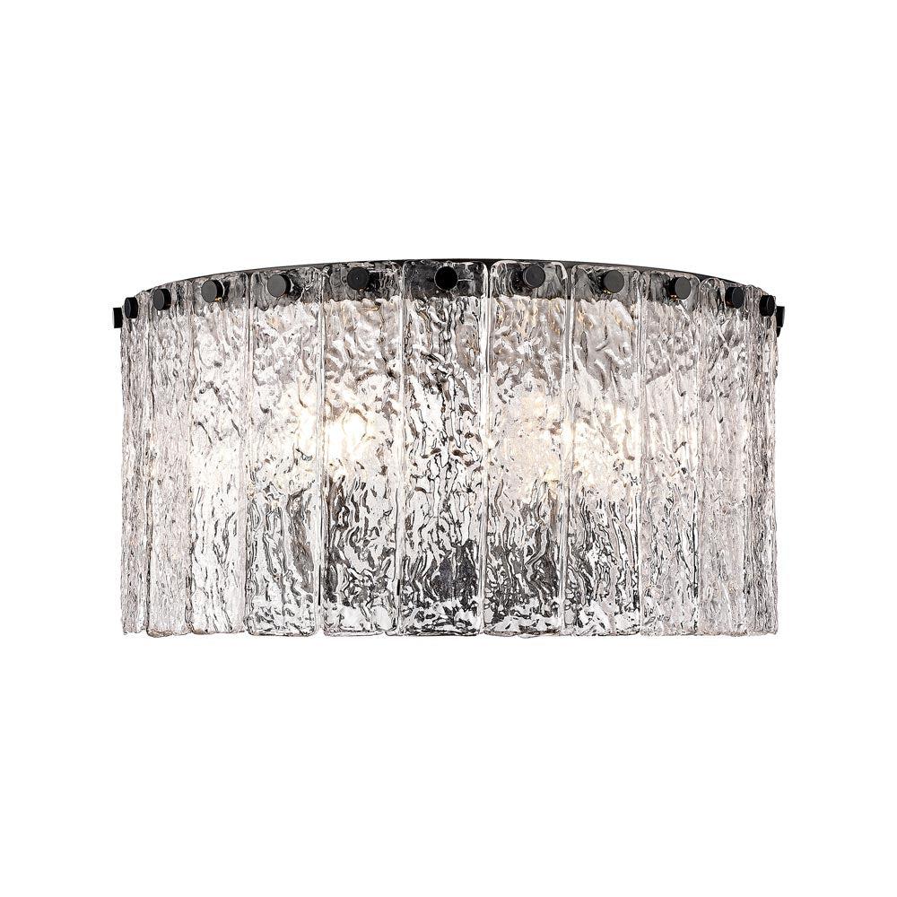 Z-Lite Glacier 5 - Light Flush Mount in  Matte Black