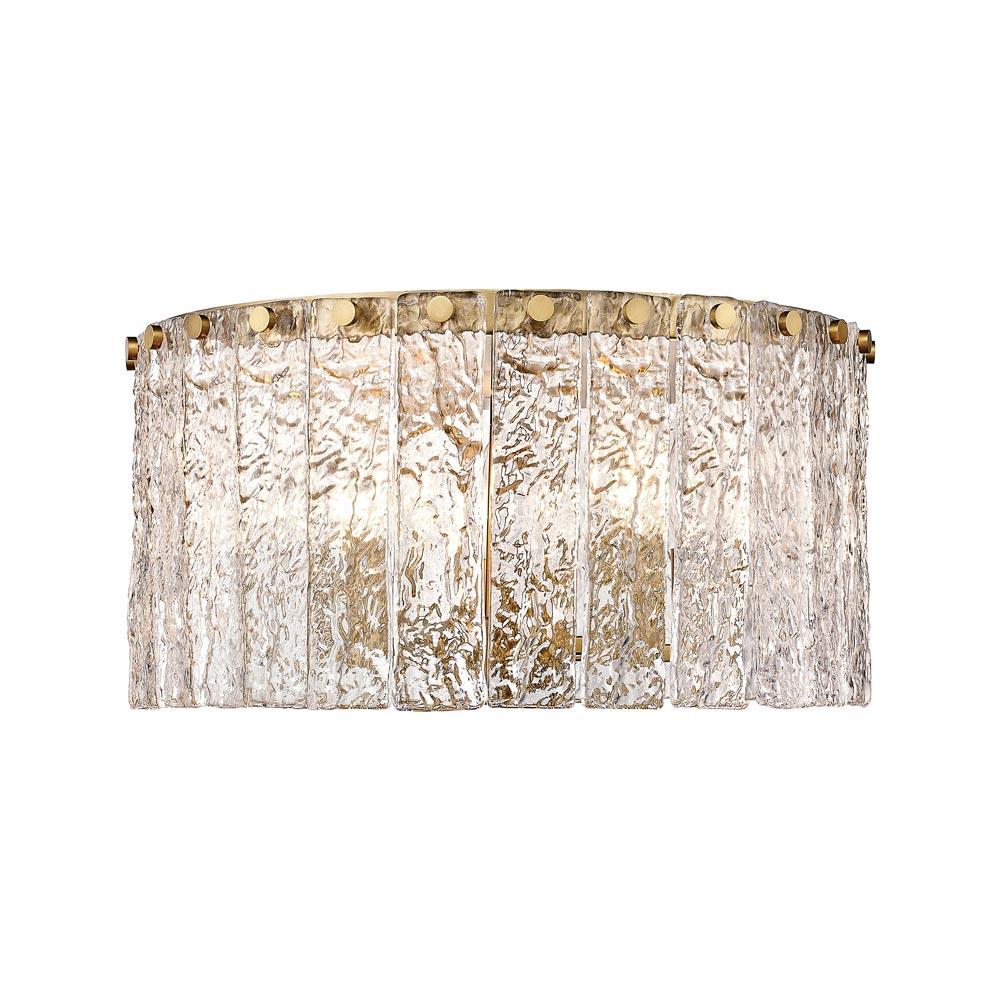 Z-Lite Glacier 5 - Light Flush Mount in  Modern Gold