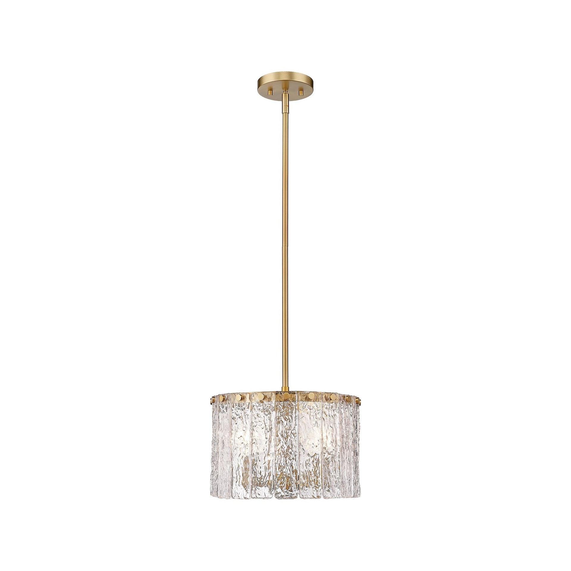 Z-Lite Glacier 3 - Light Pendant in  Modern Gold