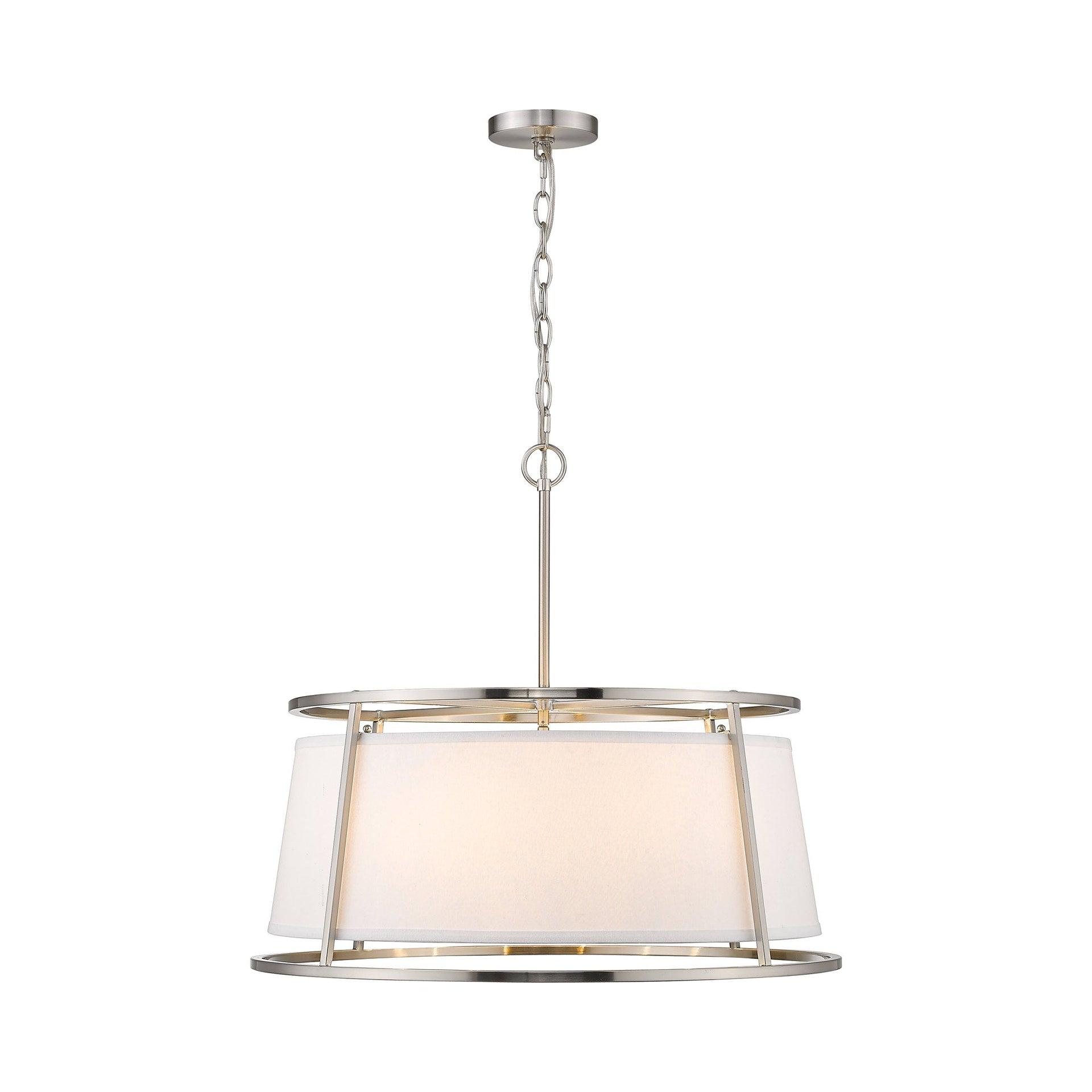 Z-Lite Lenyx 6 - Light Chandelier in  Brushed Nickel