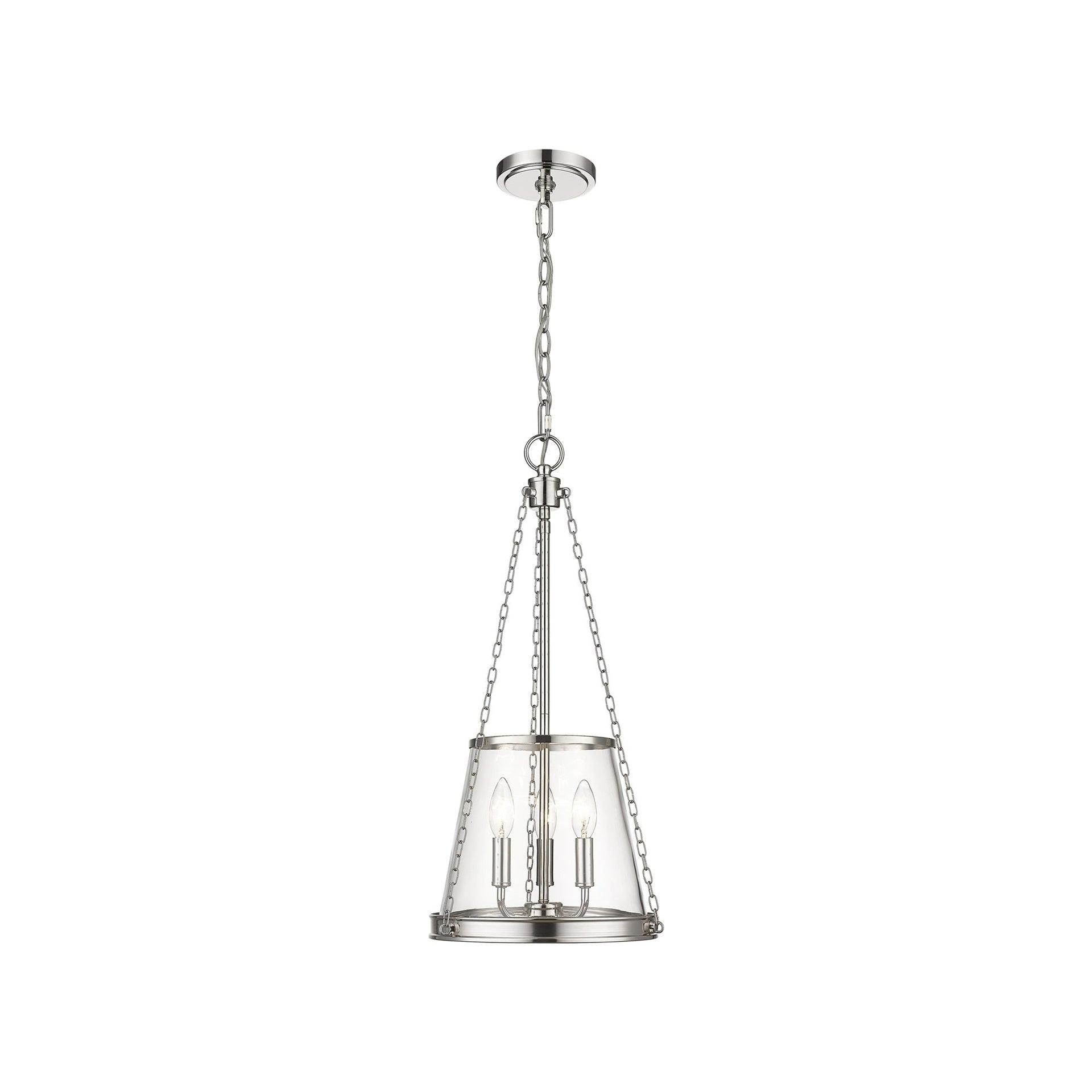 Z-Lite Prescott 3 - Light Pendant in  Polished Nickel
