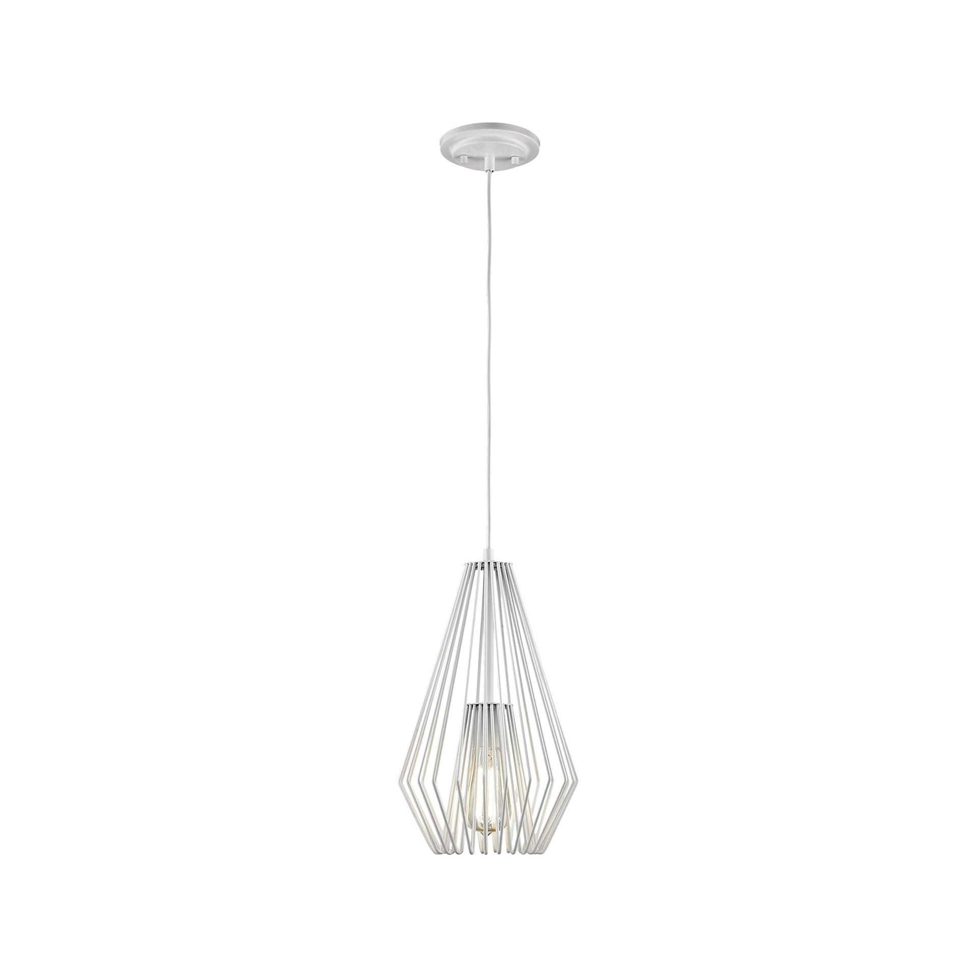 Z-Lite Quintus 1 - Light Pendant in  Gloss White