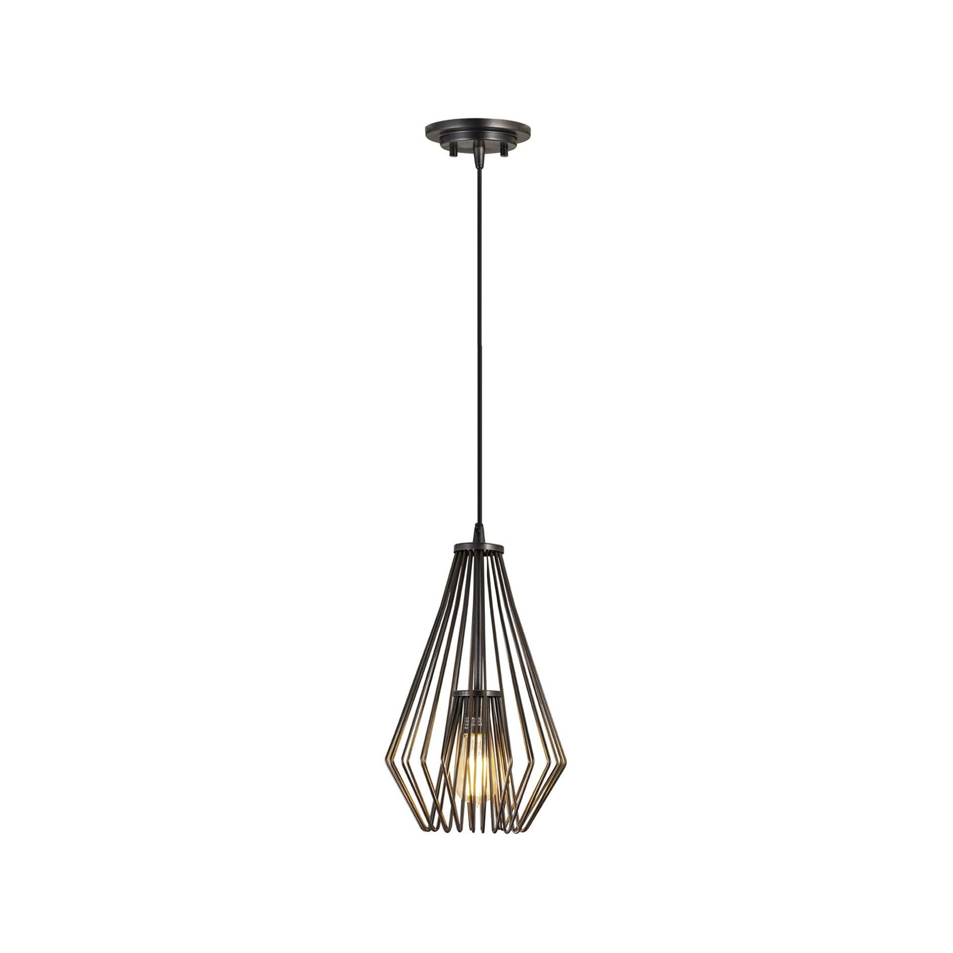 Z-Lite Quintus 1 - Light Pendant in  Plated Bronze