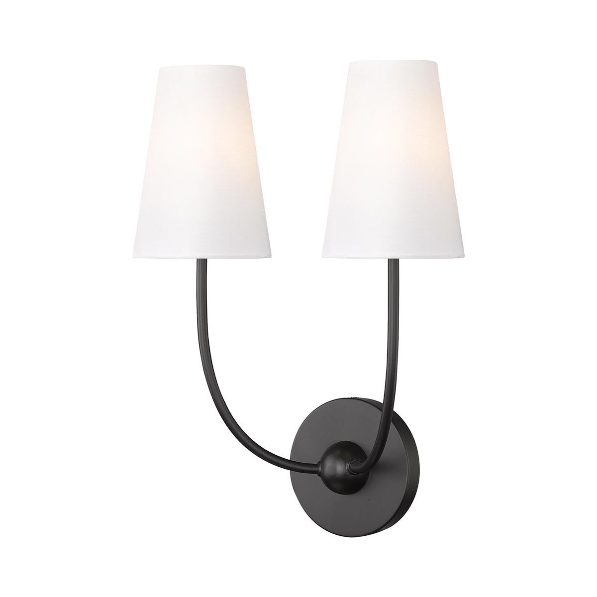 Z-Lite Shannon 2 - Light Sconce in  Matte Black