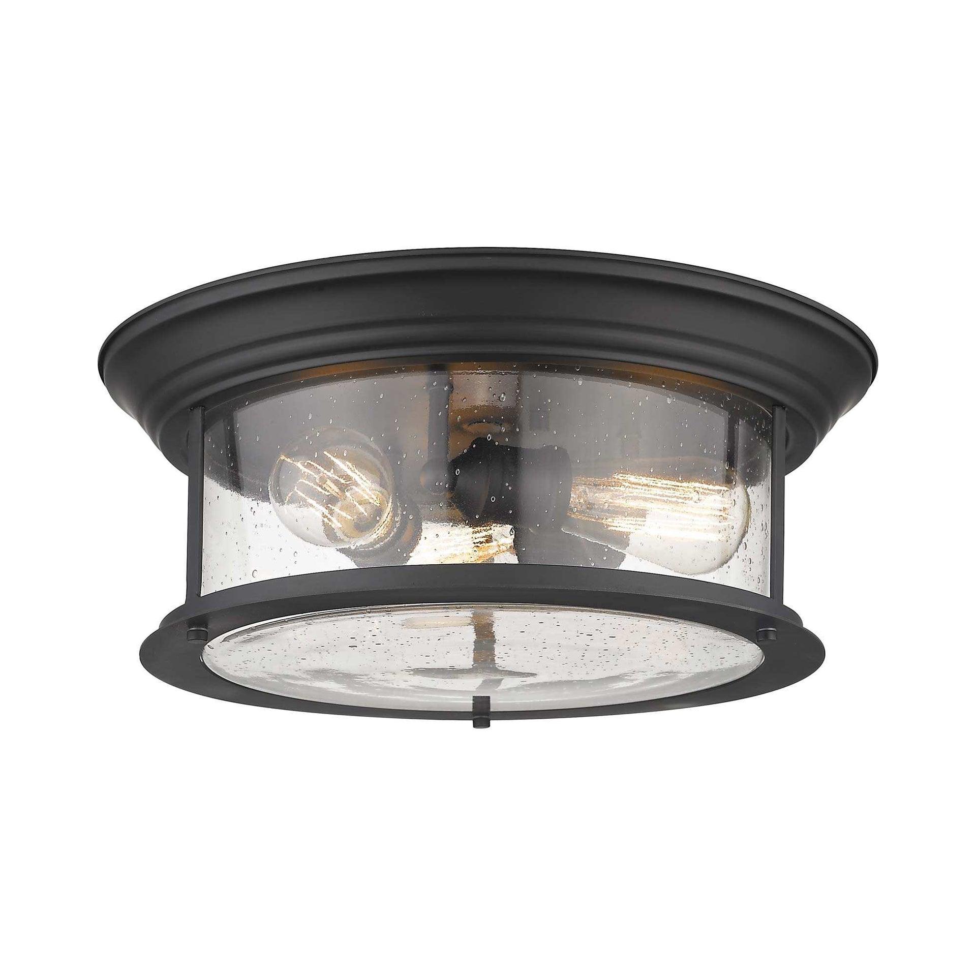 Z-Lite Sonna 3 - Light Flush Mount in  Matte Black