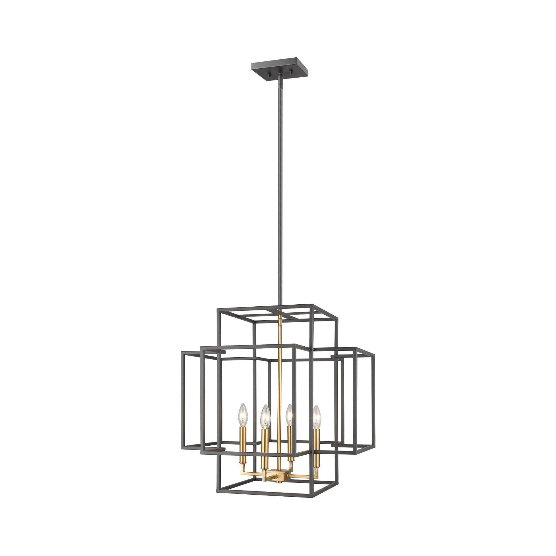 Z-Lite Titania 4 - Light Chandelier in  Bronze/Olde Brass