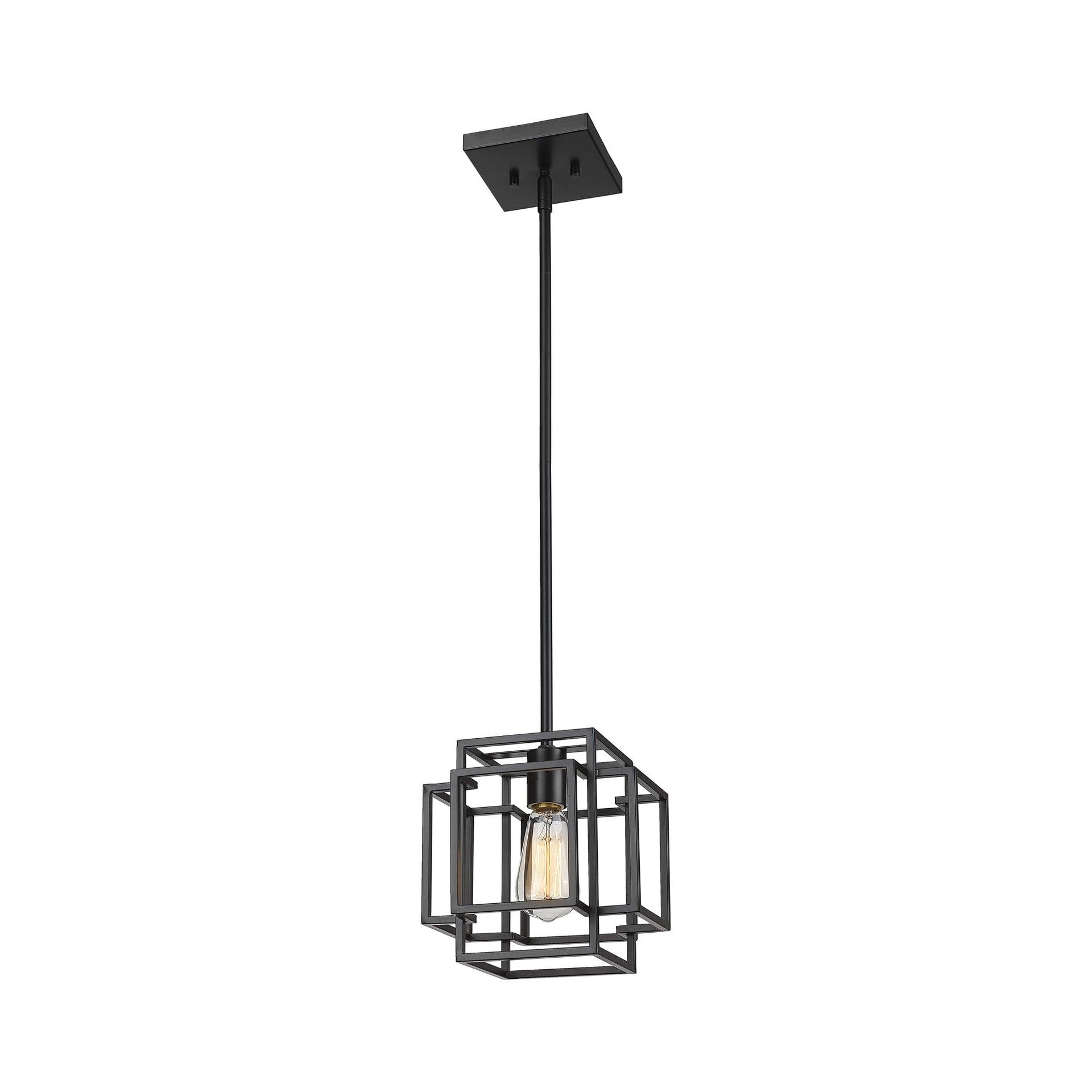 Z-Lite Titania 1 - Light Pendant in  Matte Black