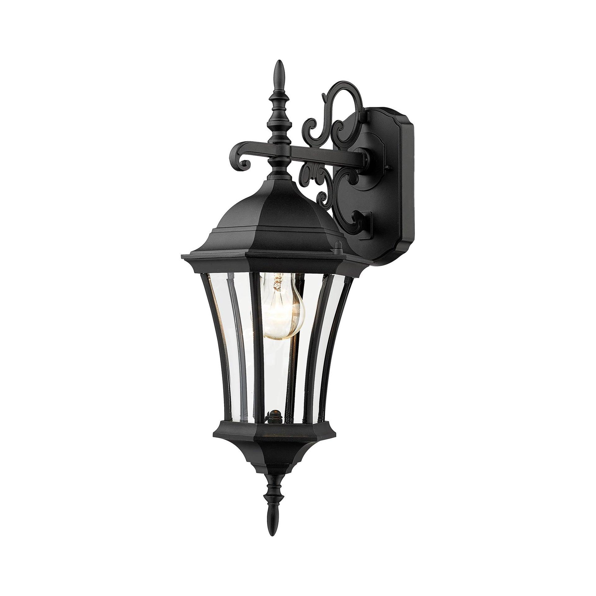 Z-Lite Wakefield Outdoor 1-Light Wall Sconce, Black