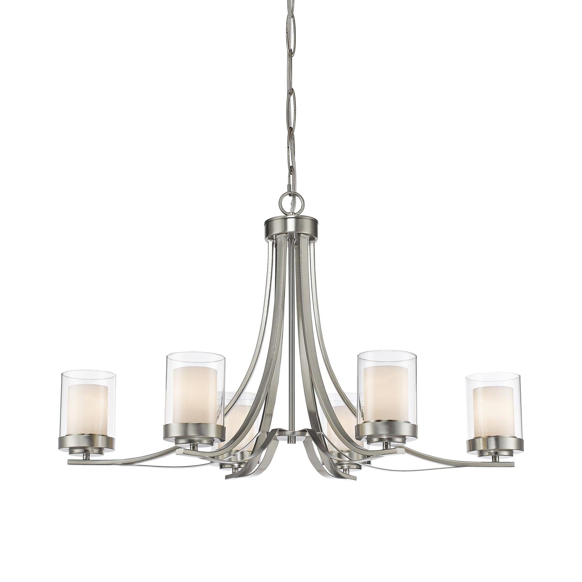 Z-Lite Willow 6 - Light Chandelier in  Brushed Nickel