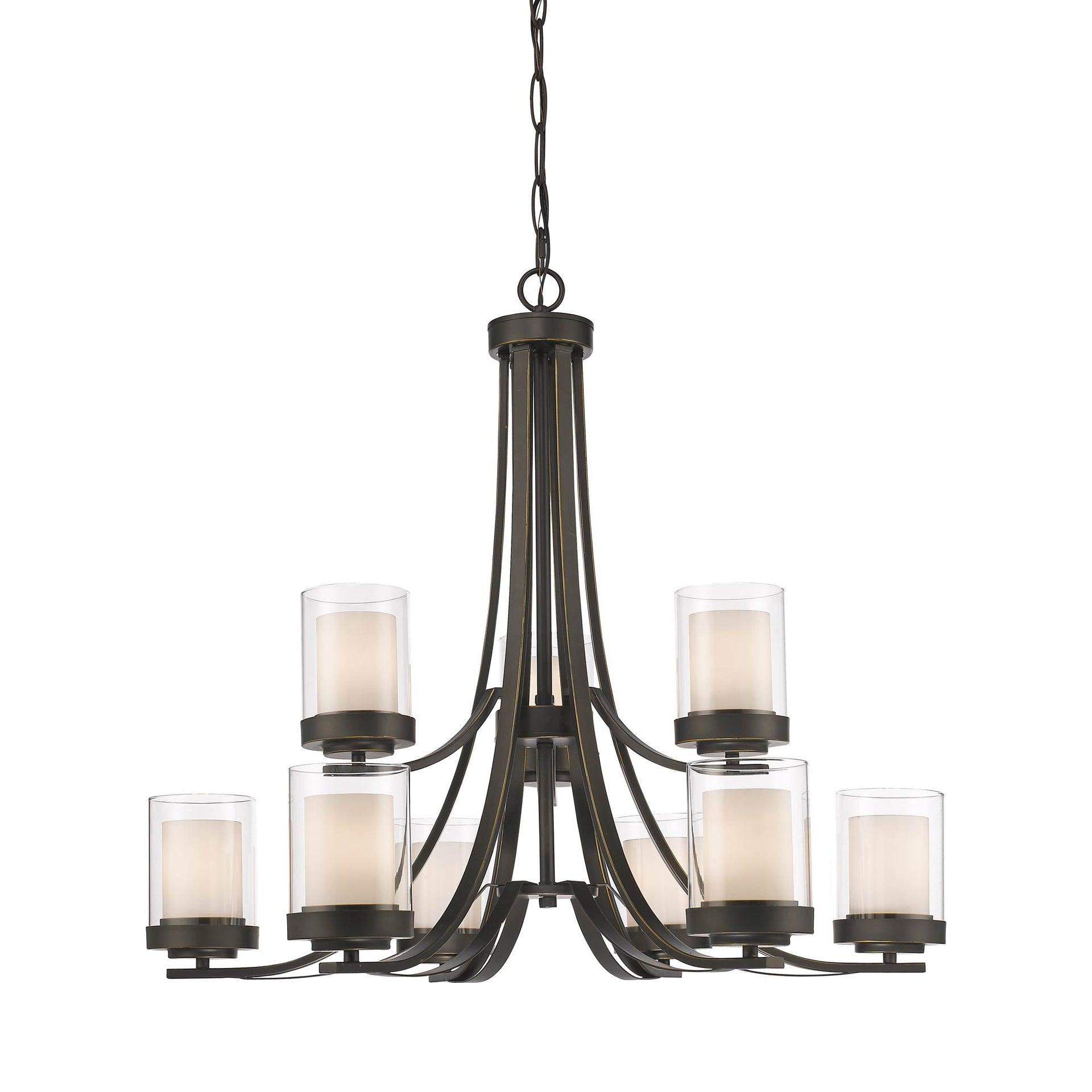 Z-Lite Willow 9 - Light Chandelier in  Olde Bronze