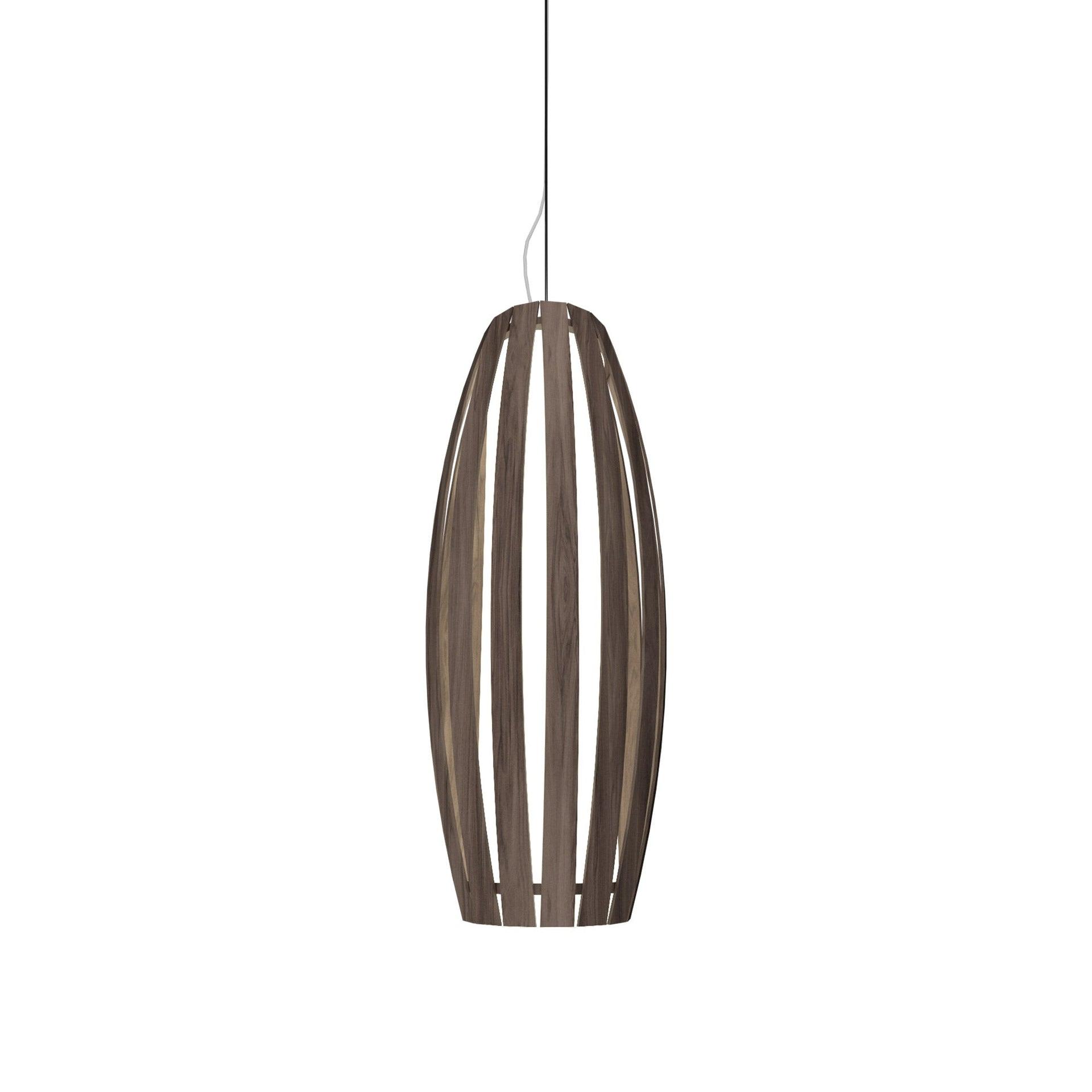 American Walnut Indoor/Outdoor Mini Geometric Pendant Light