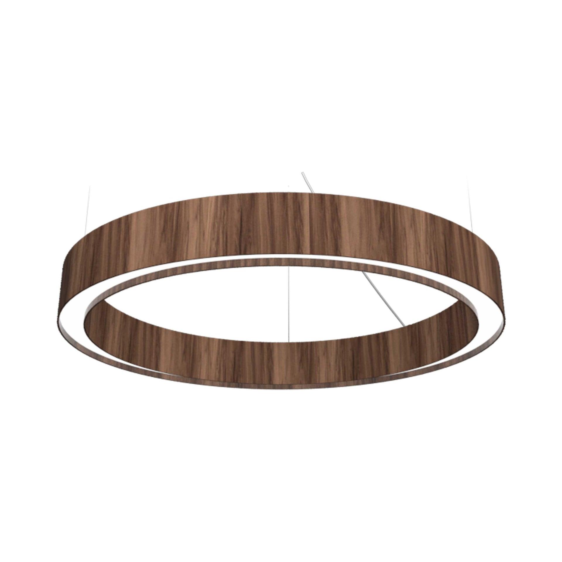 Accord Lighting Cilíndrico Wood Dimmable LED Drum Chandelier