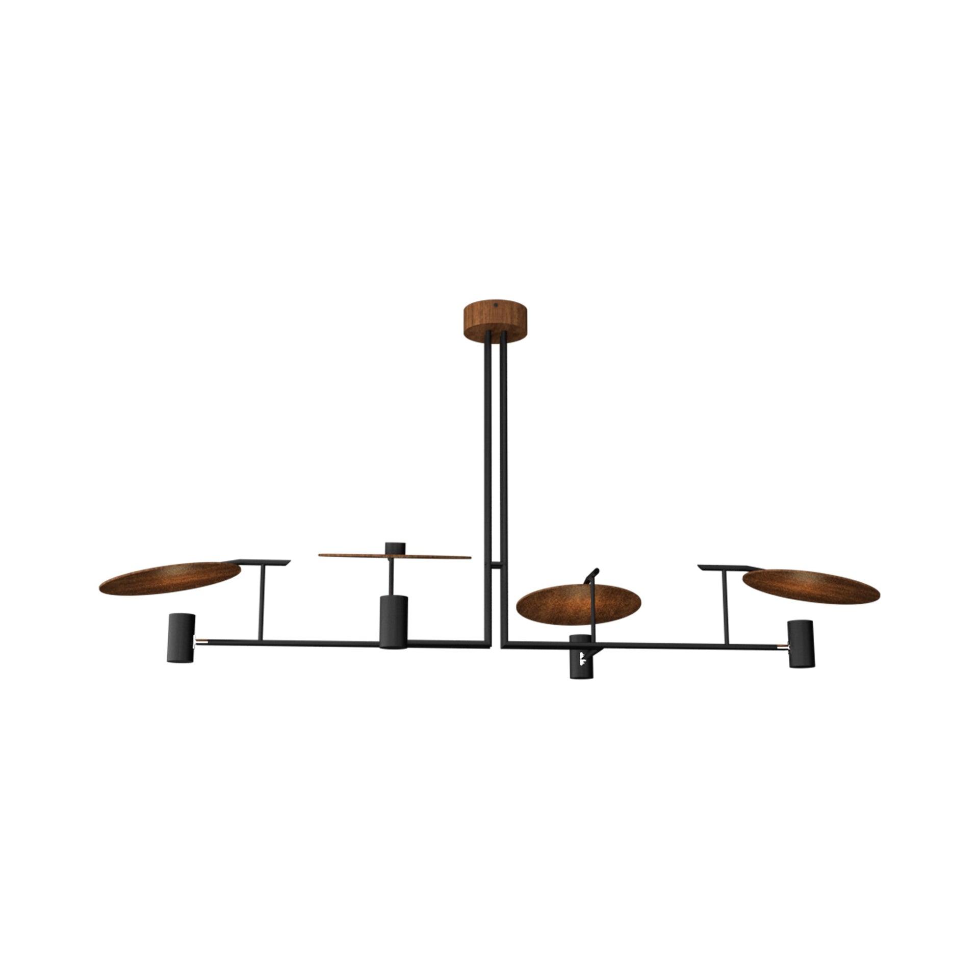 Accord Lighting 4 - Light Wood Classic / Traditional Chandelier