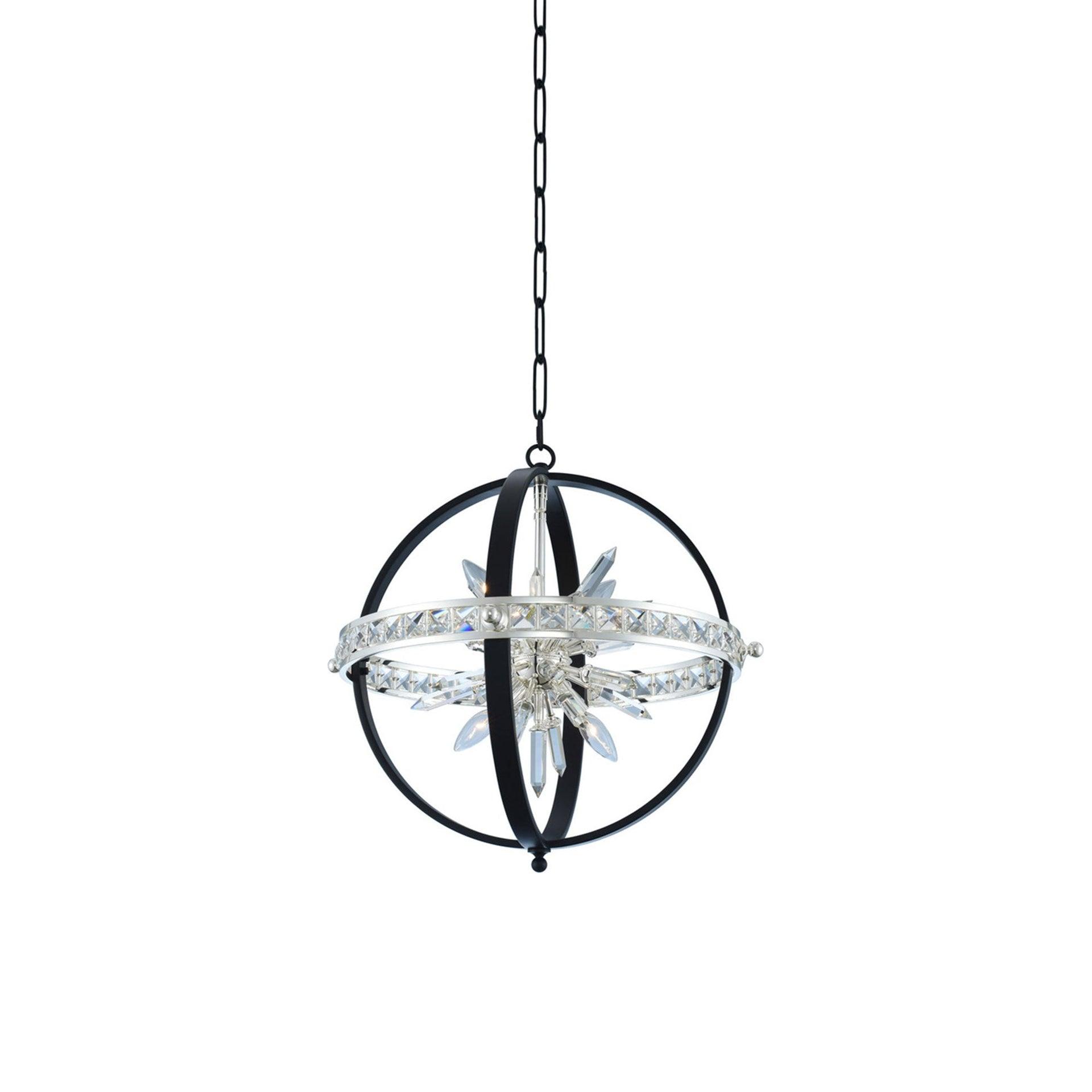 Angelo 6 - Light Dimmable Globe Chandelier