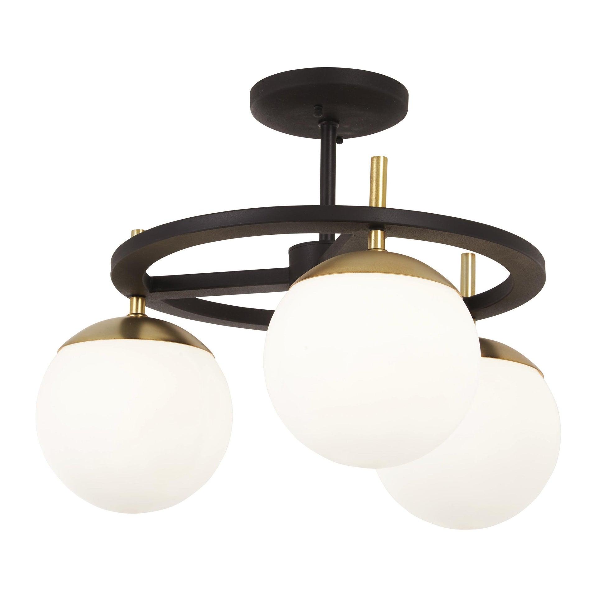 George Kovacs Lighting - Alluria-Three Light Semi-Flush Mount-18 Inches Wide by