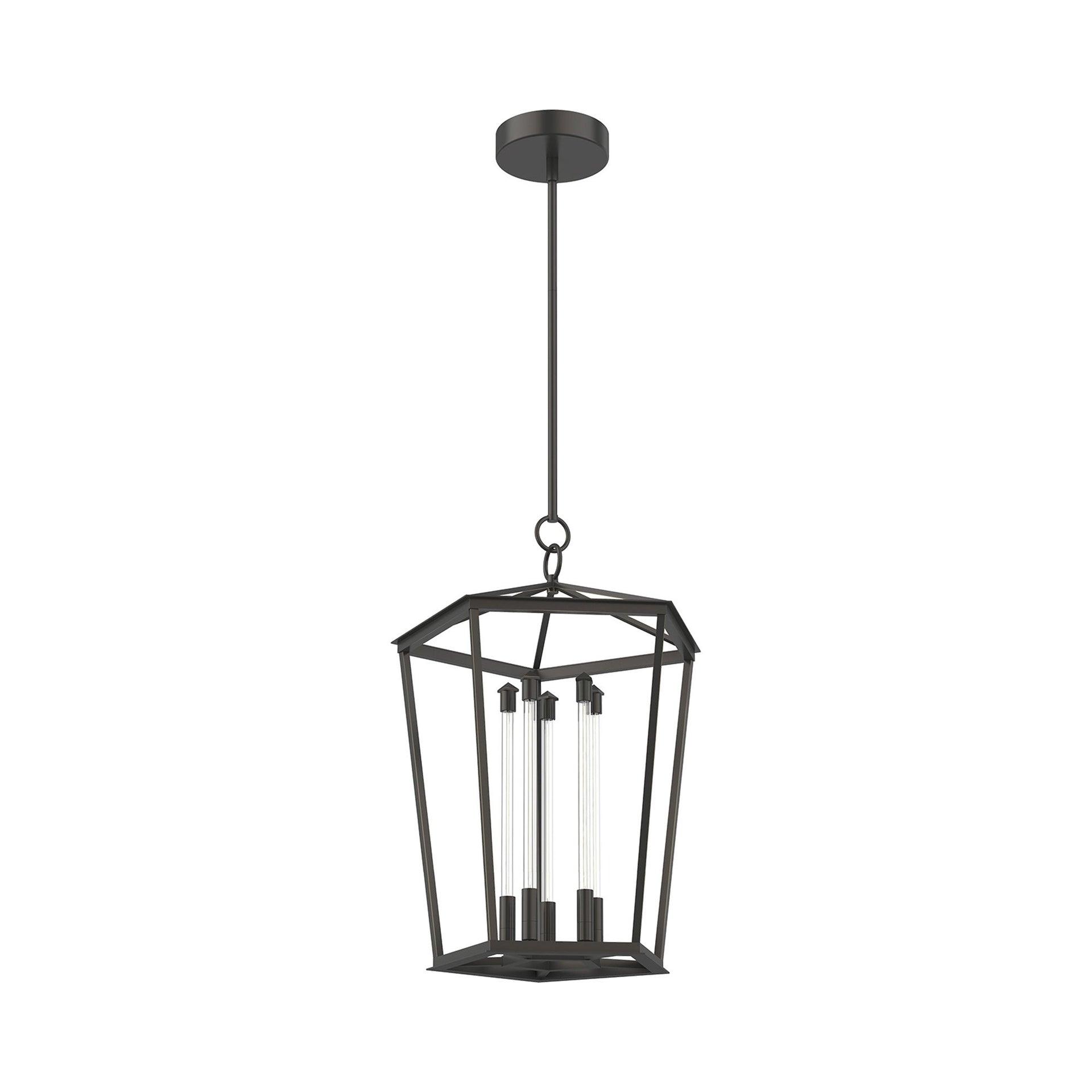 Delphine 5 - Light Dimmable LED Lantern Square / Rectangle Chandelier