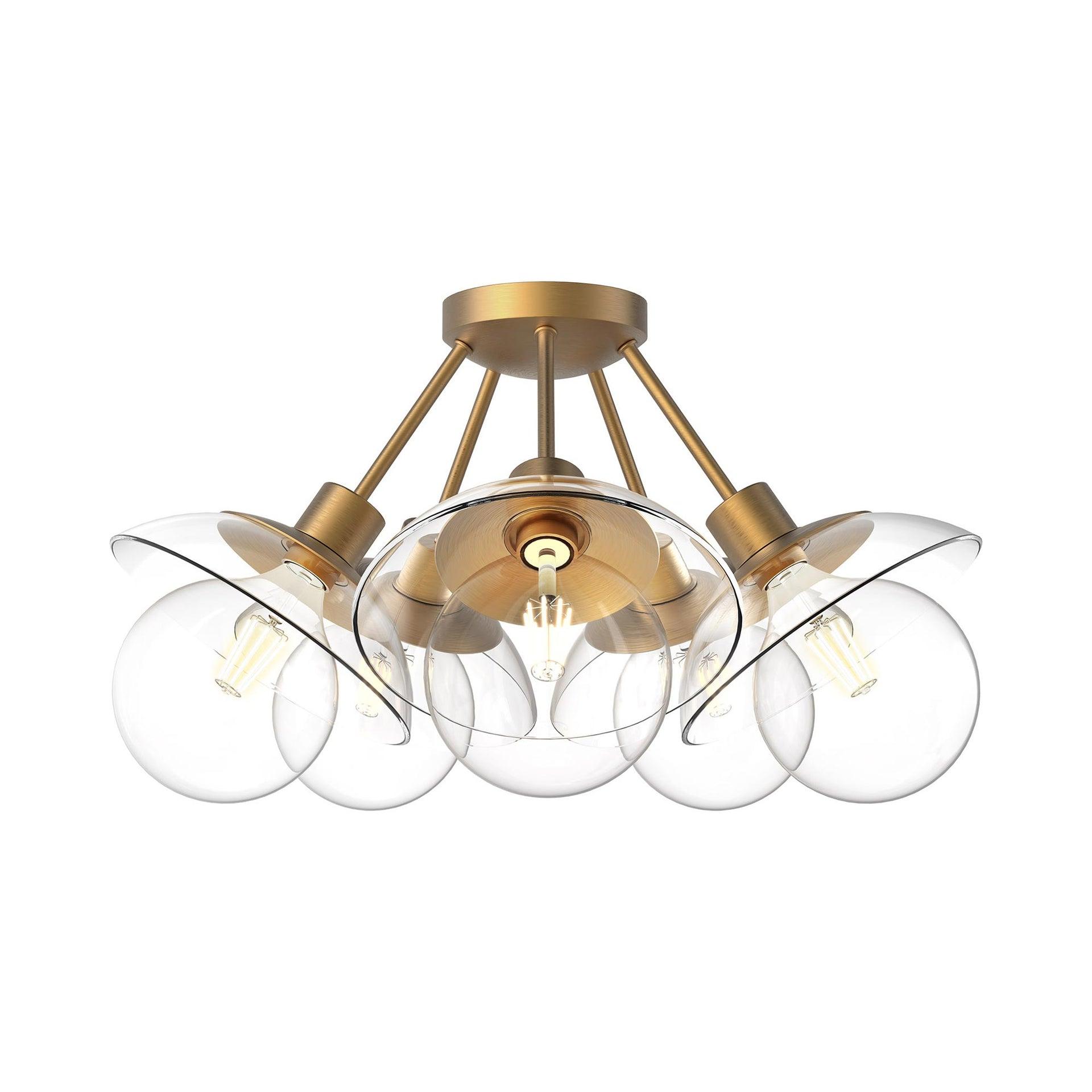 Alora Mood Francesca Glass Semi Flush Mount