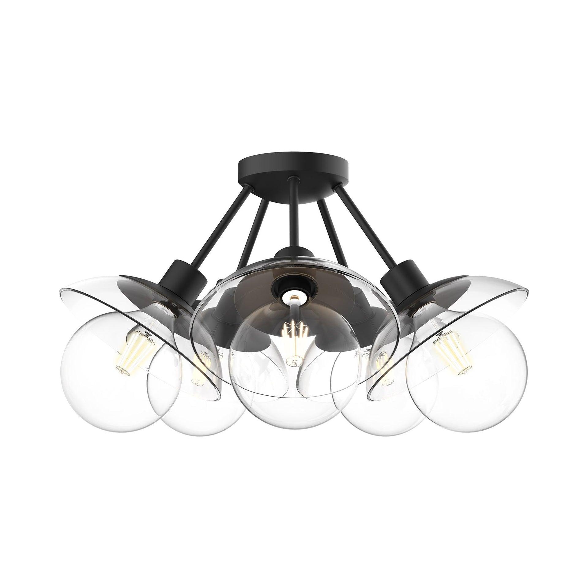 Alora Mood Francesca Glass Semi Flush Mount